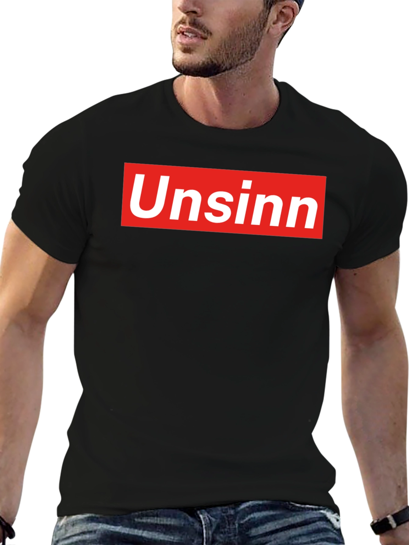 UnSinn Parody Graphic T-Shirt - Black Cotton Tee