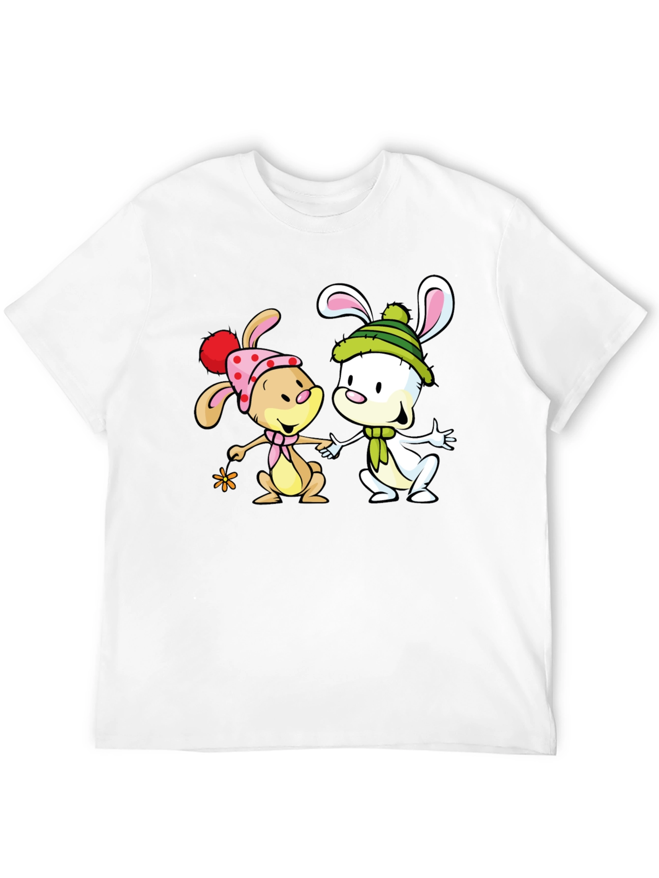 Cute Cartoon Bunny Graphic Tee