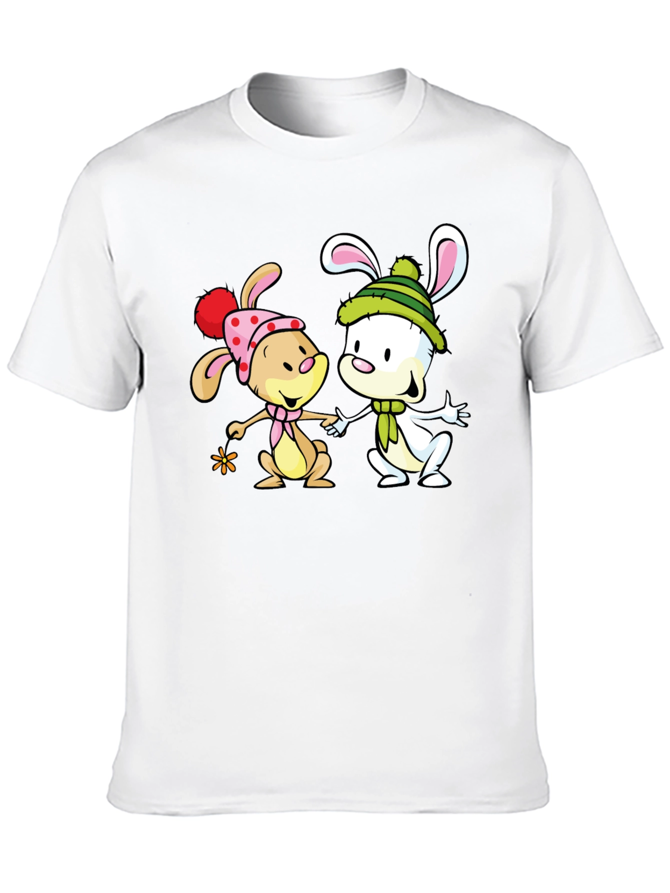 Cute Cartoon Bunny Graphic Tee