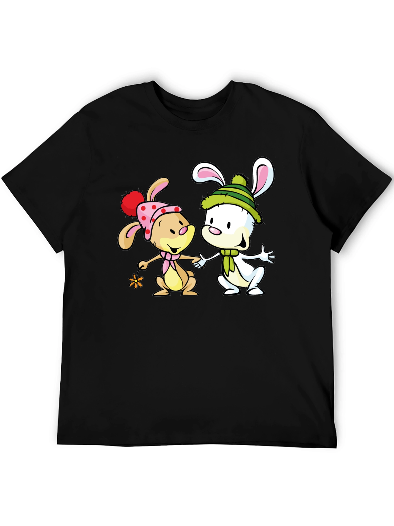 Cute Cartoon Bunny Graphic Tee