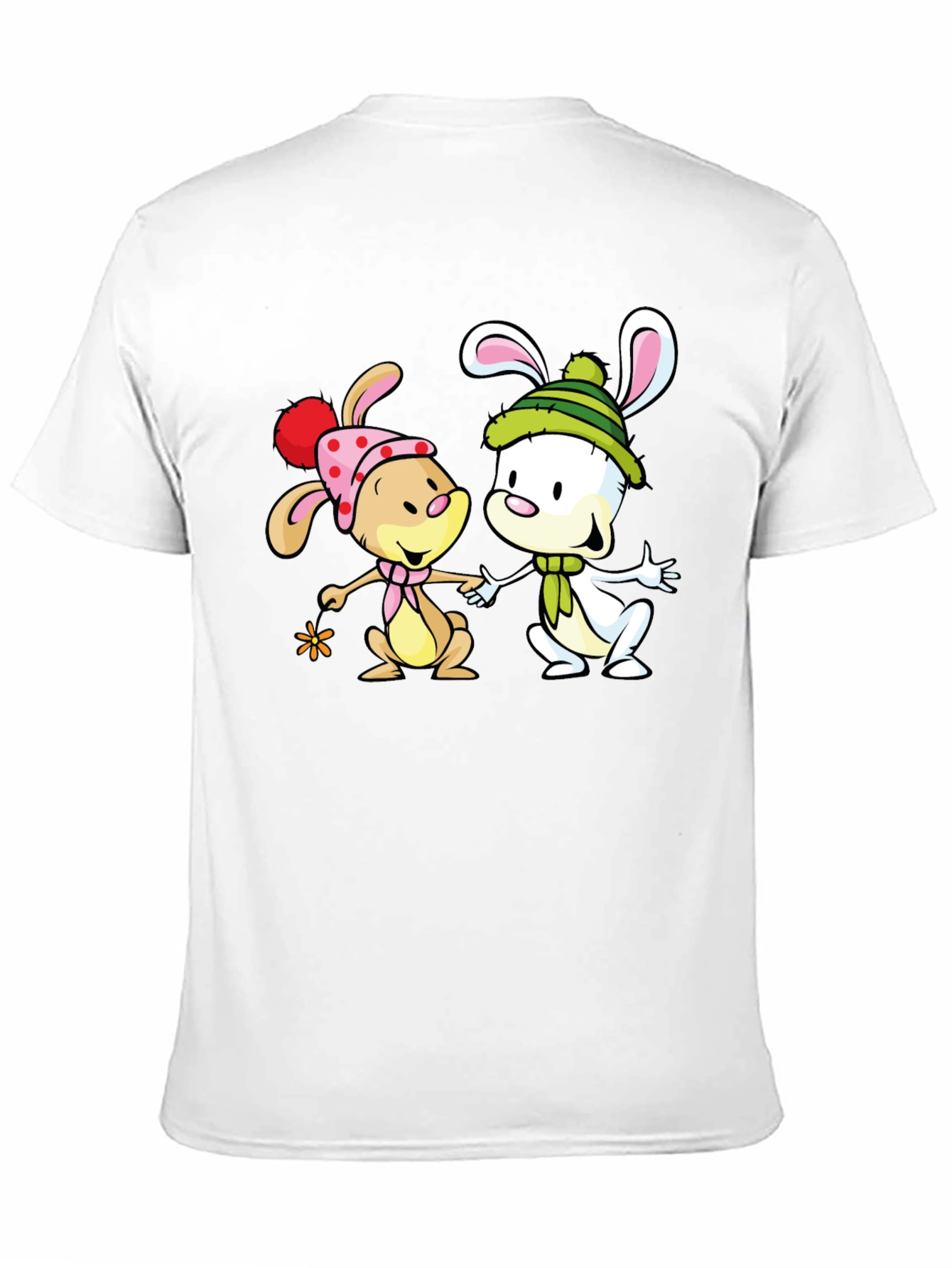 Cute Cartoon Bunny Graphic Tee