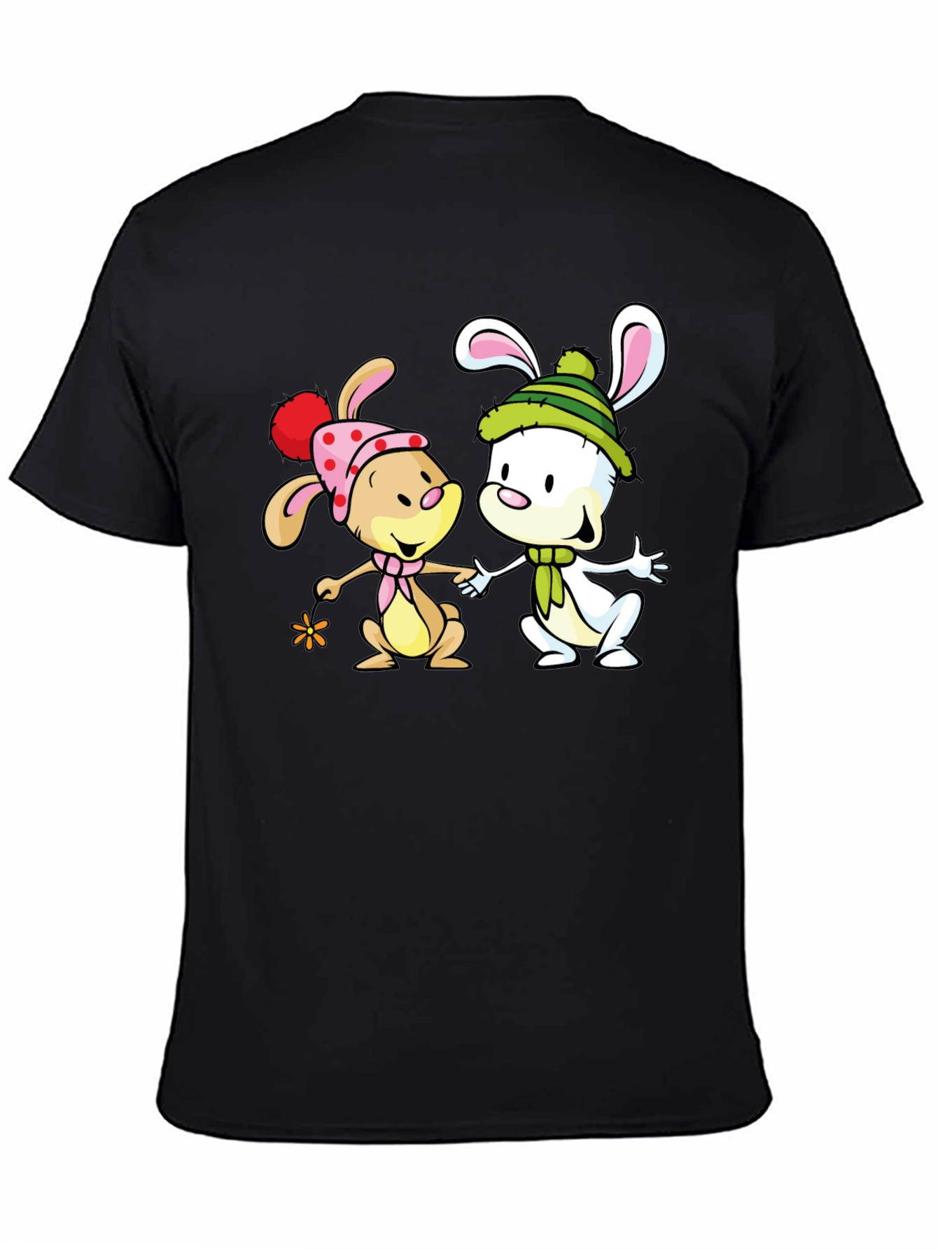 Cute Cartoon Bunny Graphic Tee