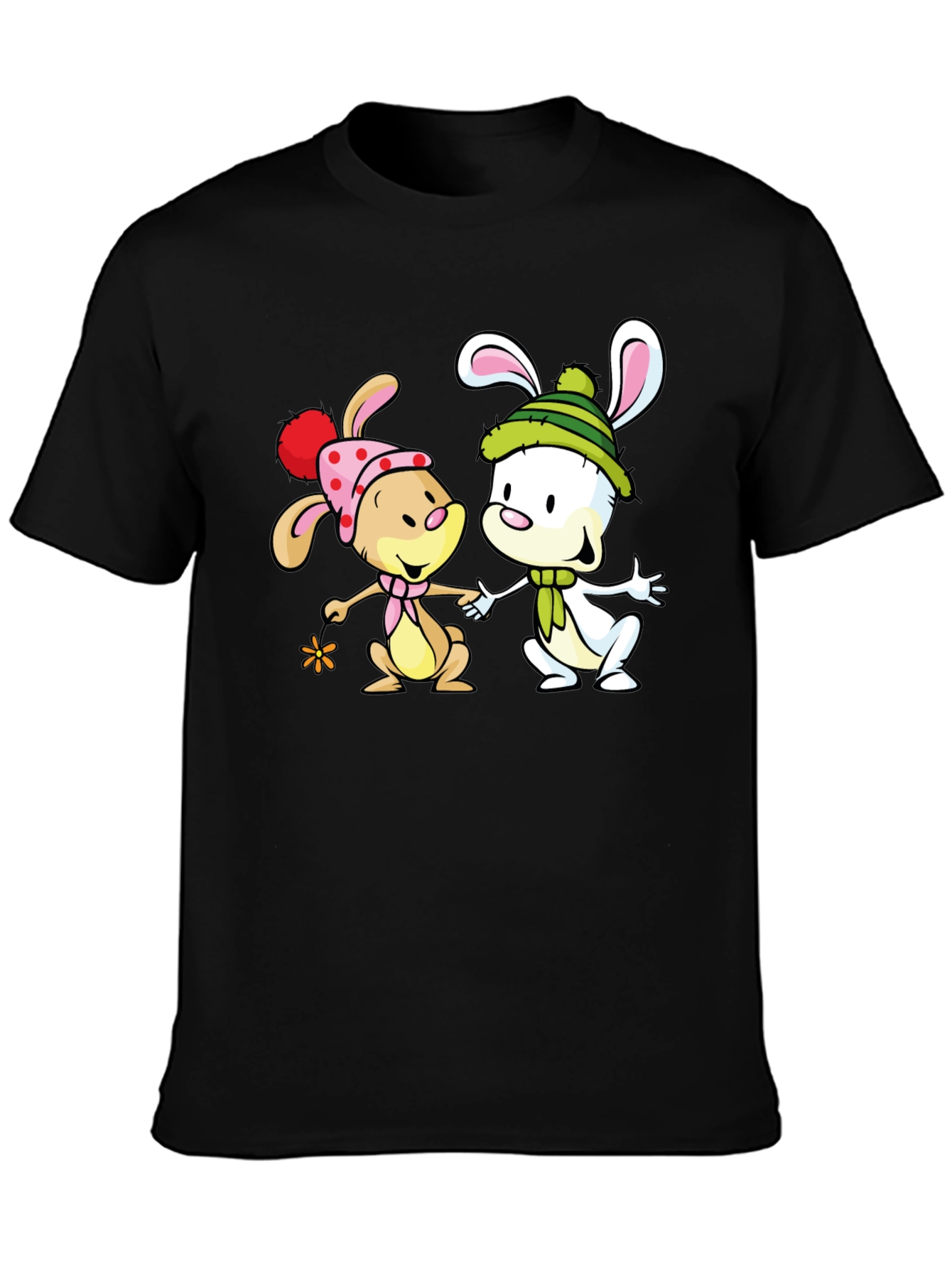 Cute Cartoon Bunny Graphic Tee