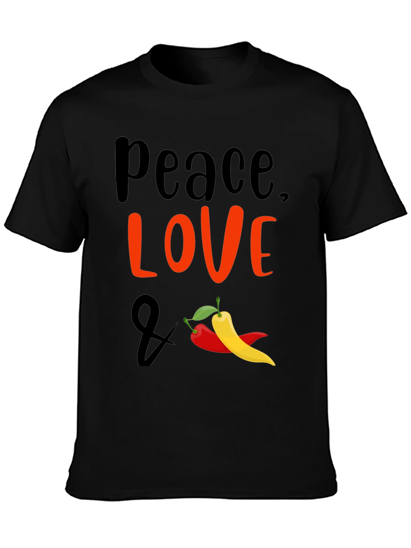 Peace Love & Peppers Graphic T-Shirt