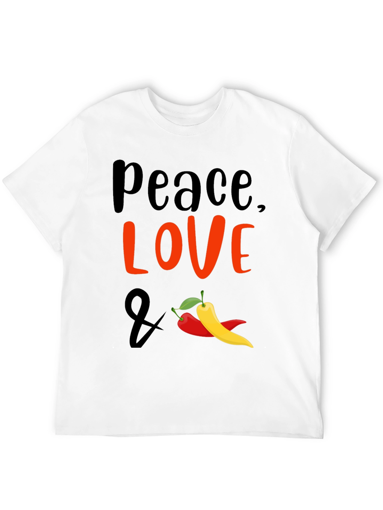 Peace Love & Peppers Graphic T-Shirt