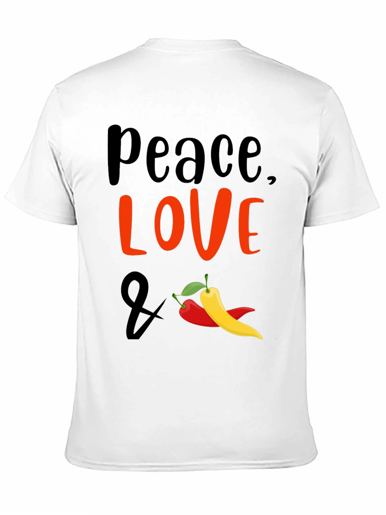 Peace Love & Peppers Graphic T-Shirt