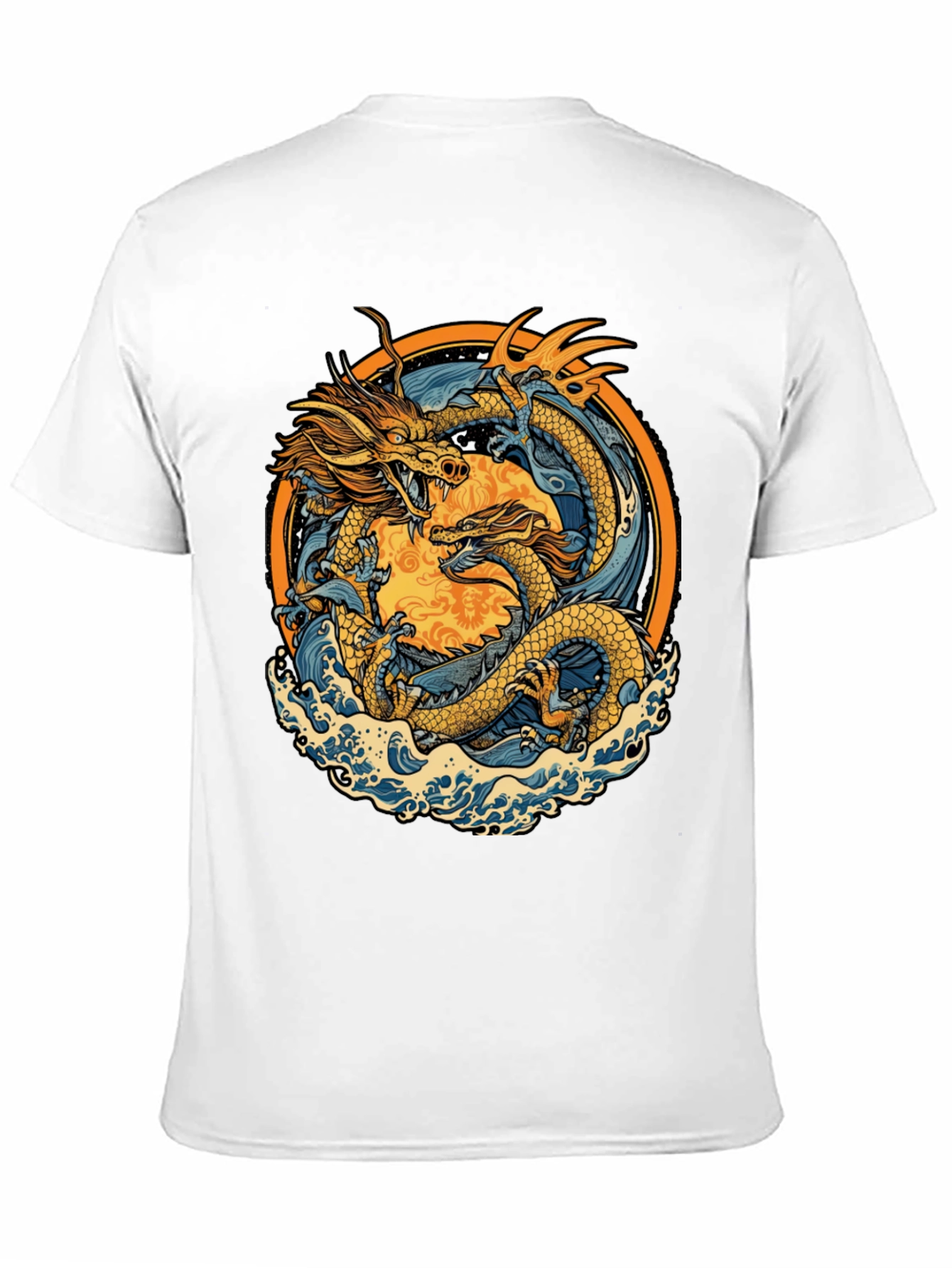 Dragon Graphic Tee - Black Casual Shirt