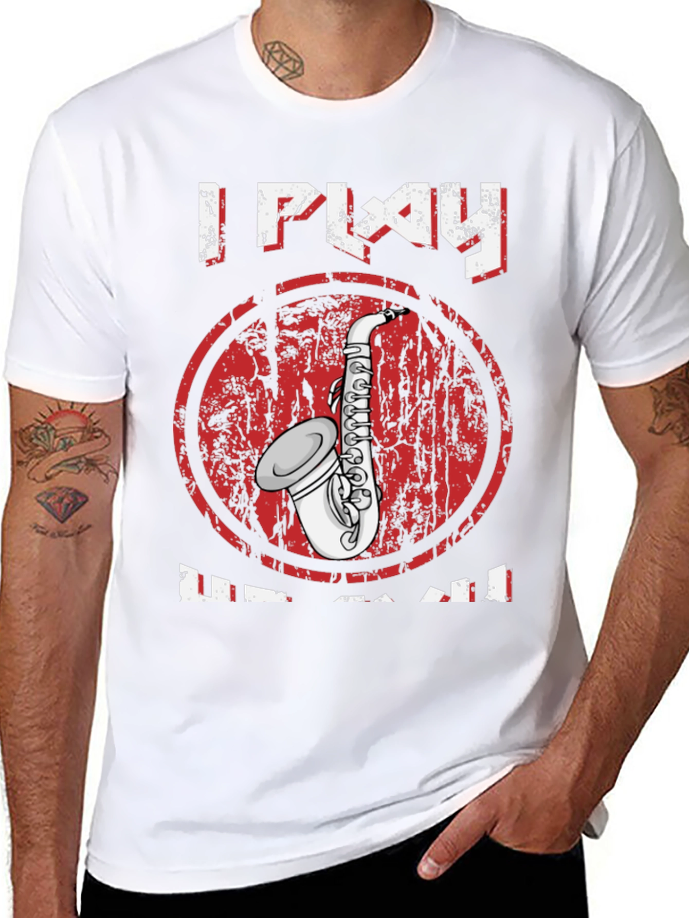 I Play Sax T-Shirt - Music Lover Tee