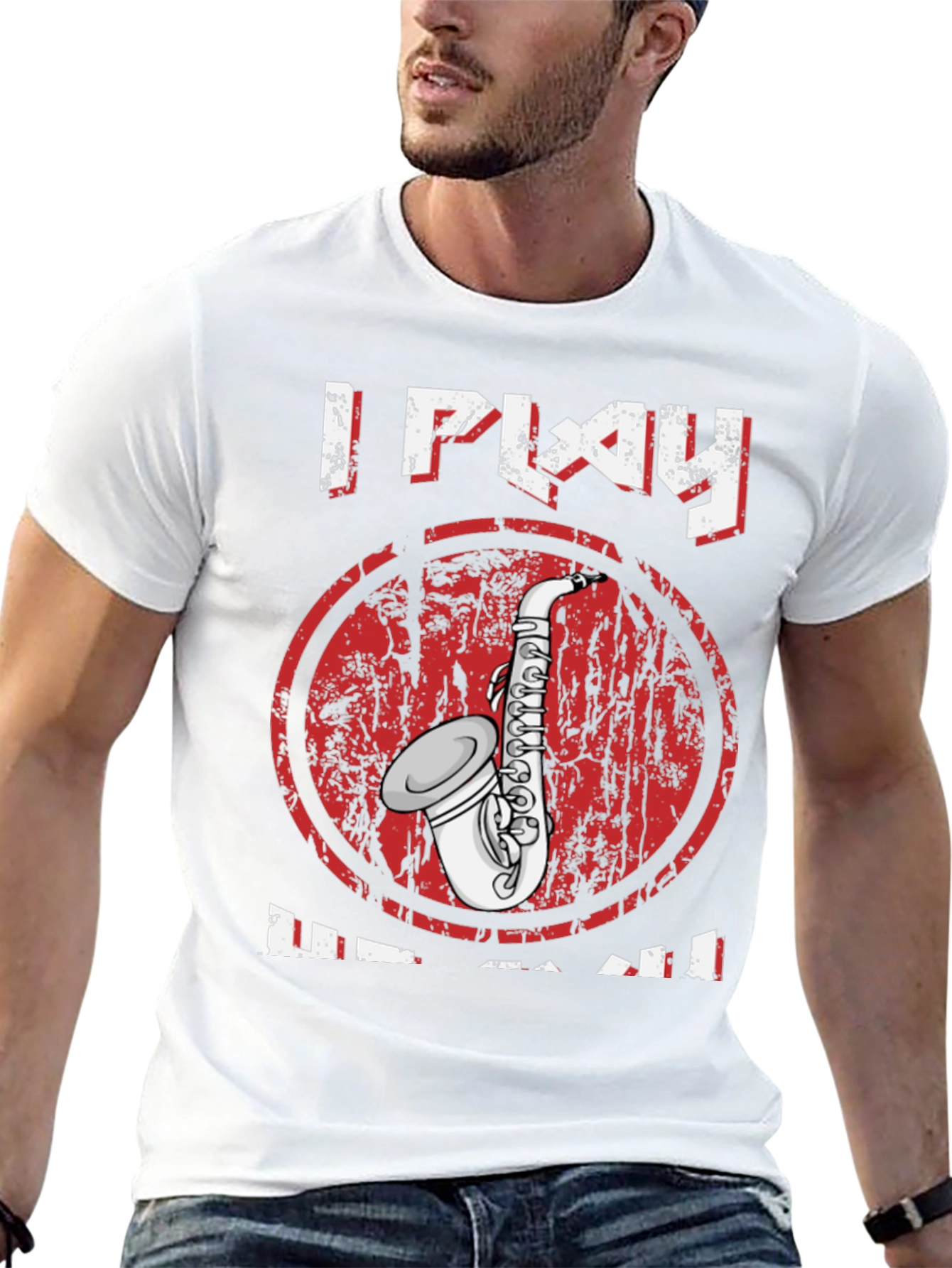 I Play Sax T-Shirt - Music Lover Tee