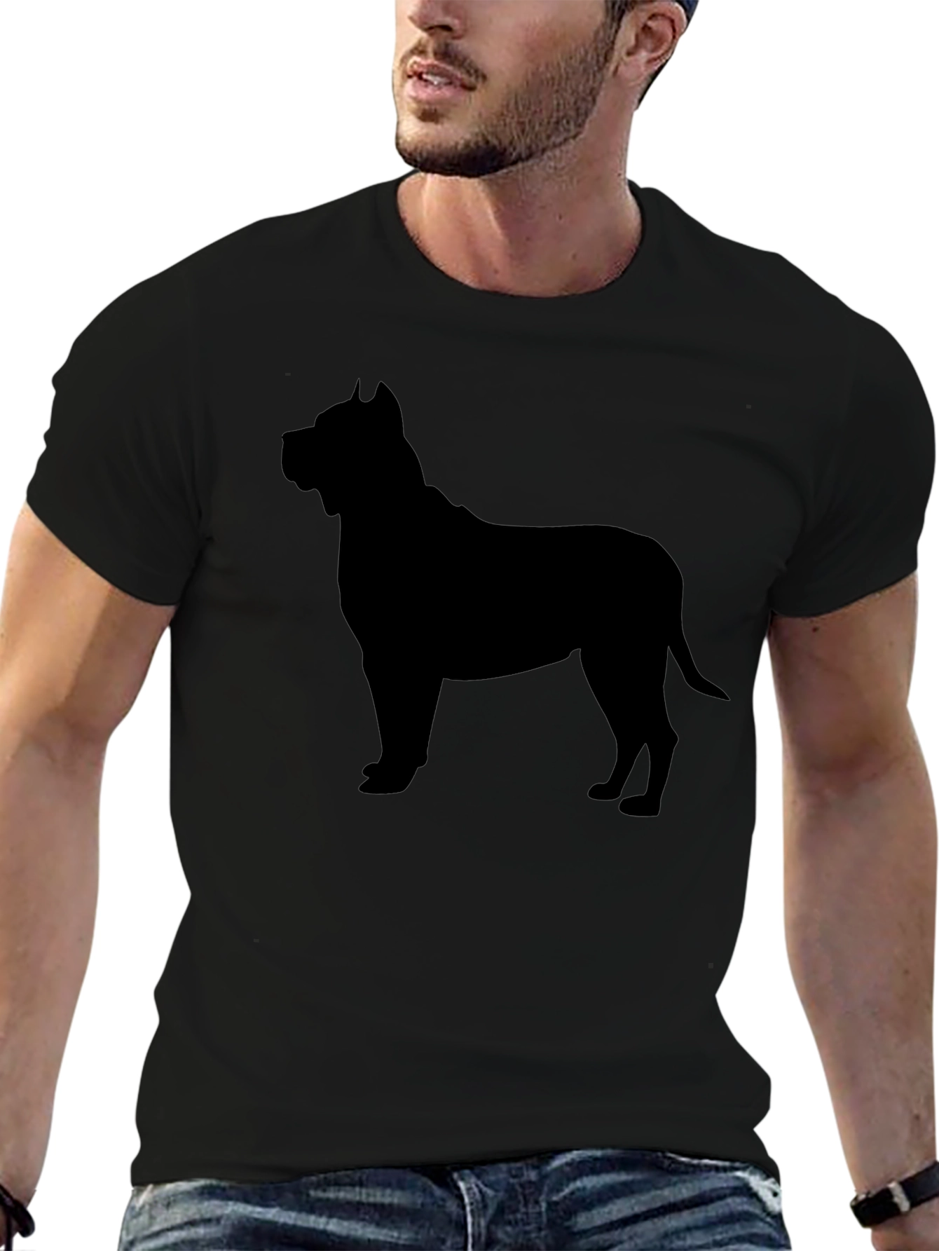 Black Dog Silhouette T-Shirt