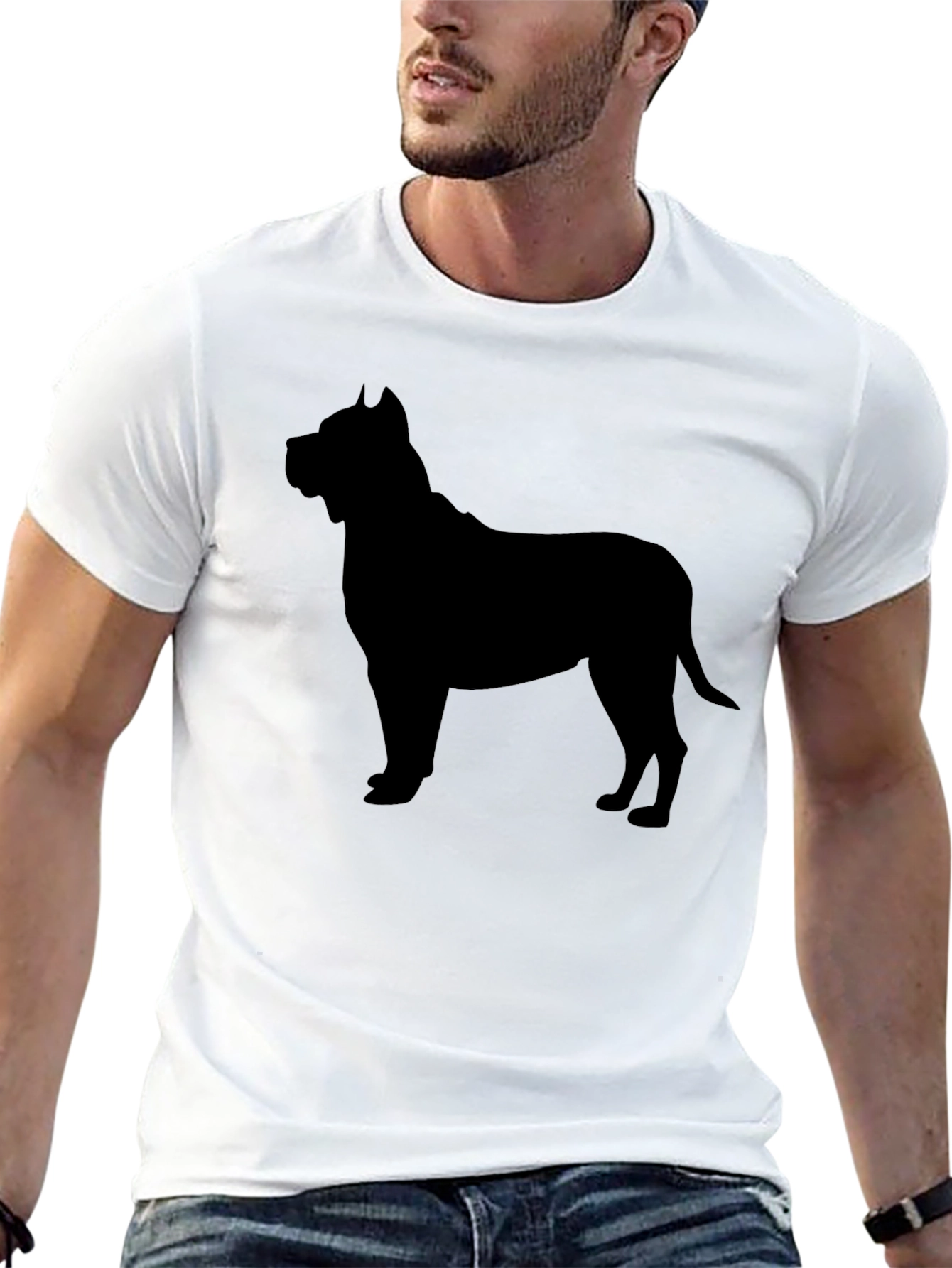 Black Dog Silhouette T-Shirt