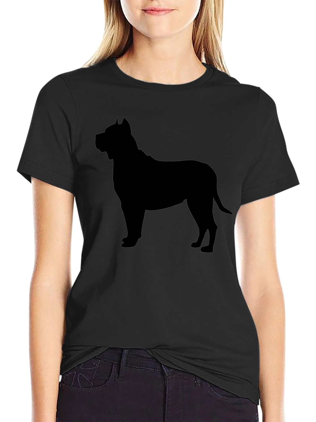 Black Dog Silhouette T-Shirt
