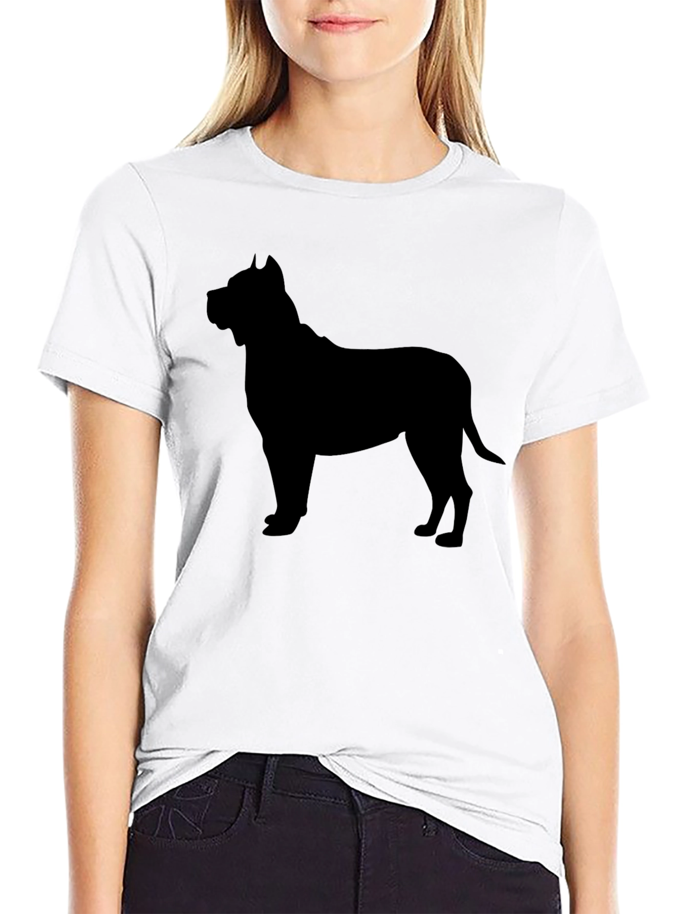 Black Dog Silhouette T-Shirt