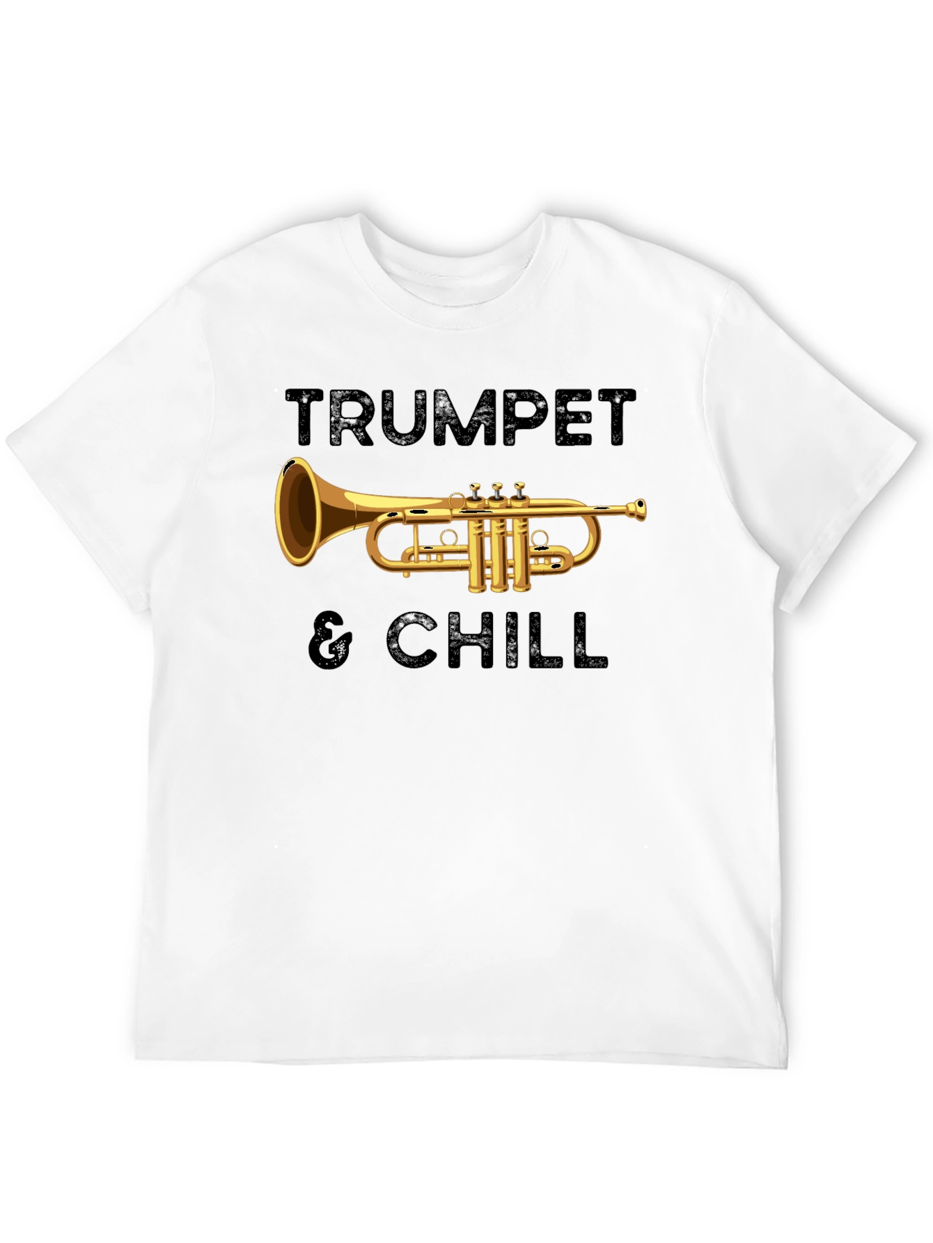 Trumpet & Chill Graphic Tee - Music Lovers T-Shirt