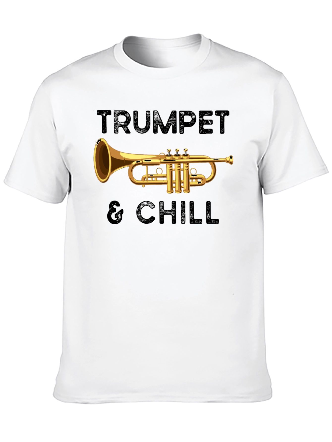 Trumpet & Chill Graphic Tee - Music Lovers T-Shirt