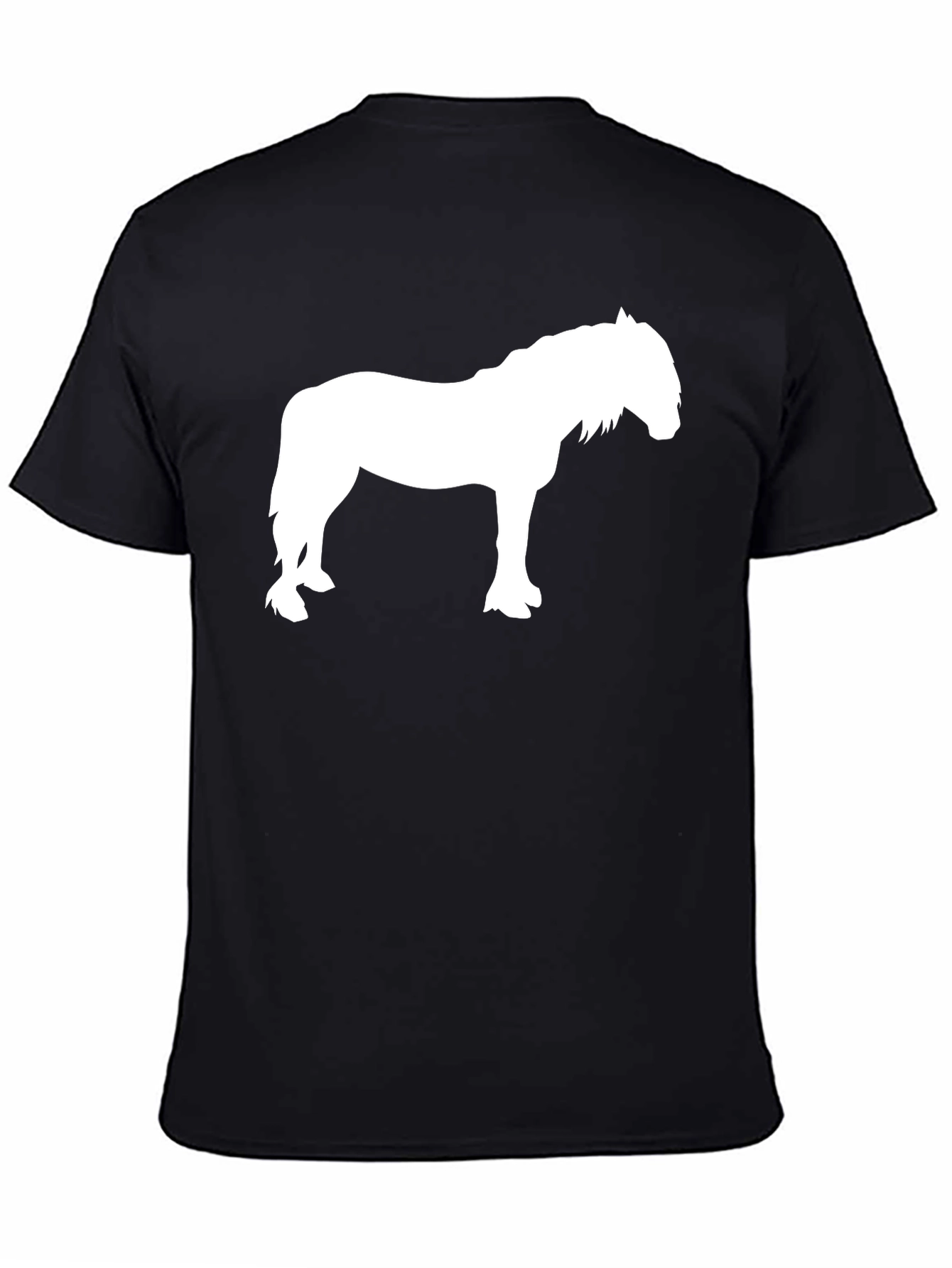 Black Horse Silhouette T-Shirt