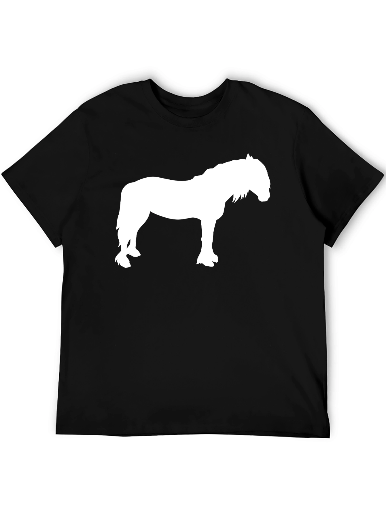 Black Horse Silhouette T-Shirt