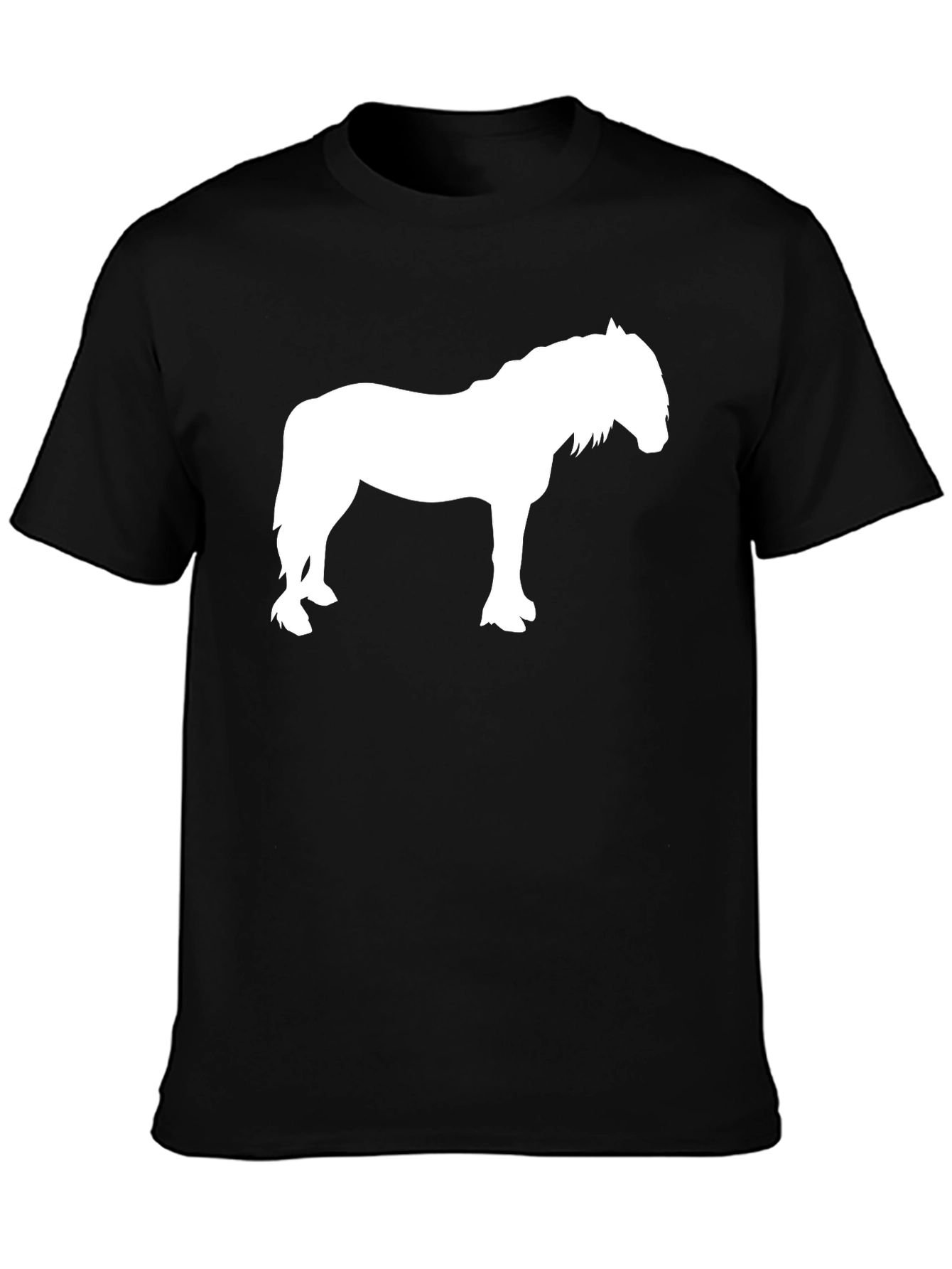 Black Horse Silhouette T-Shirt