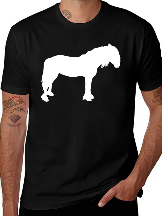 Black Horse Silhouette T-Shirt