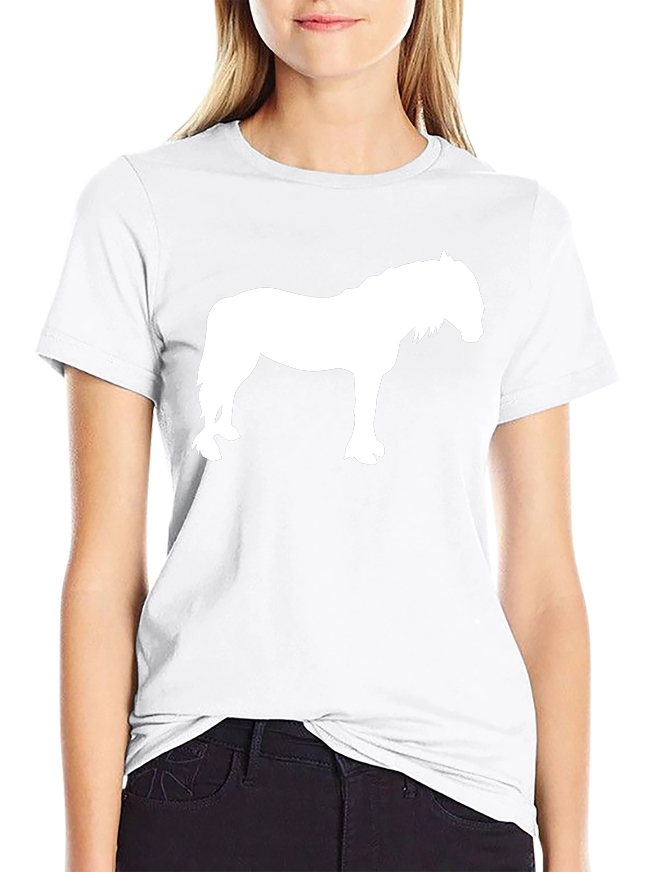 Black Horse Silhouette T-Shirt