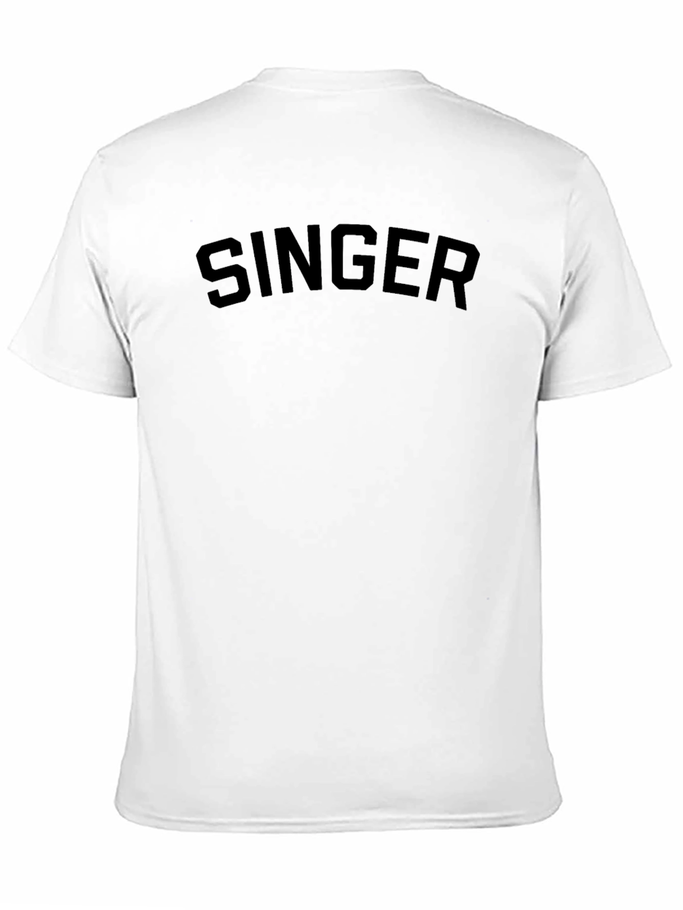 Singer Graphic Tee - Classic Black Crewneck T-Shirt