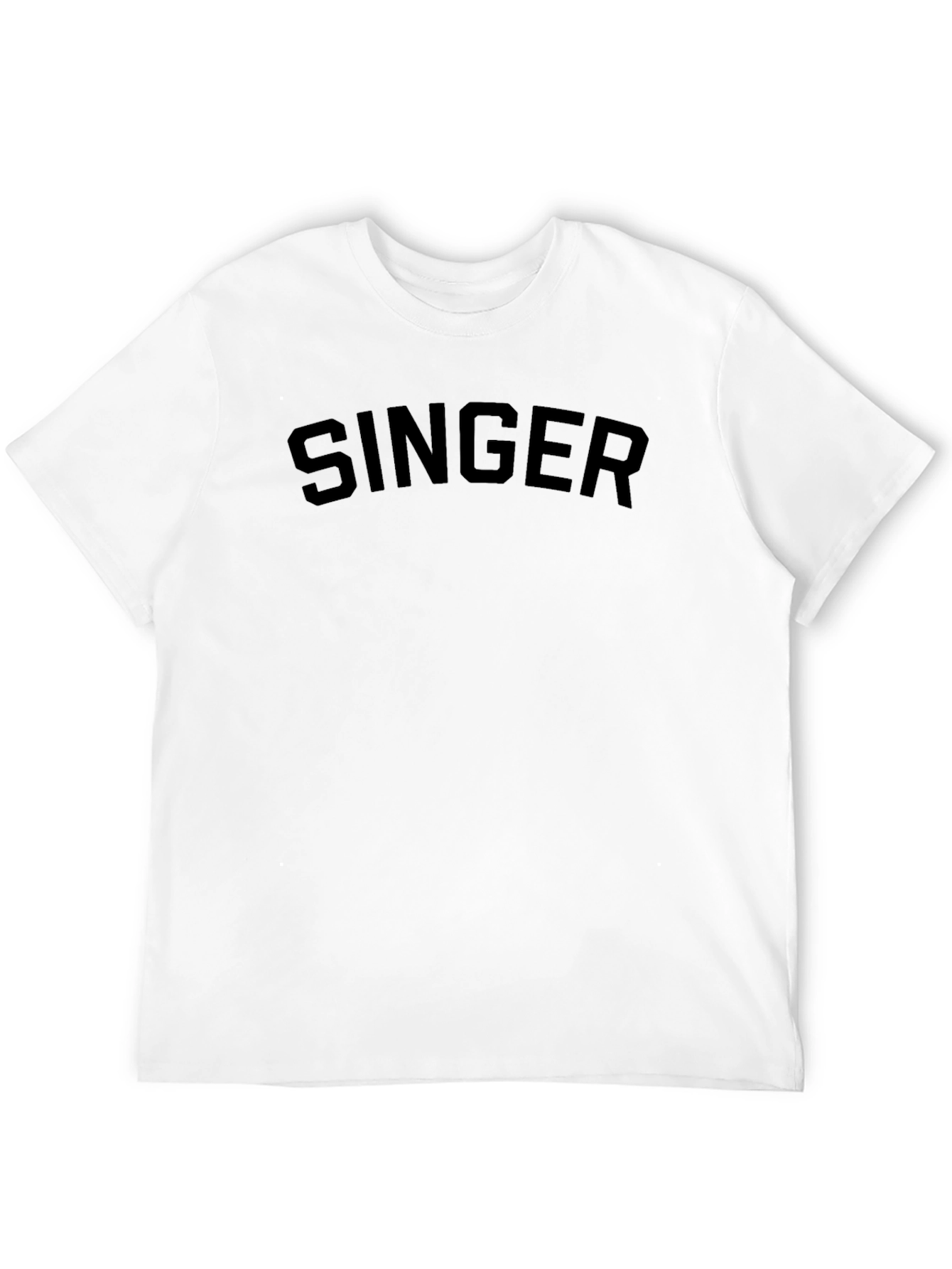 Singer Graphic Tee - Classic Black Crewneck T-Shirt