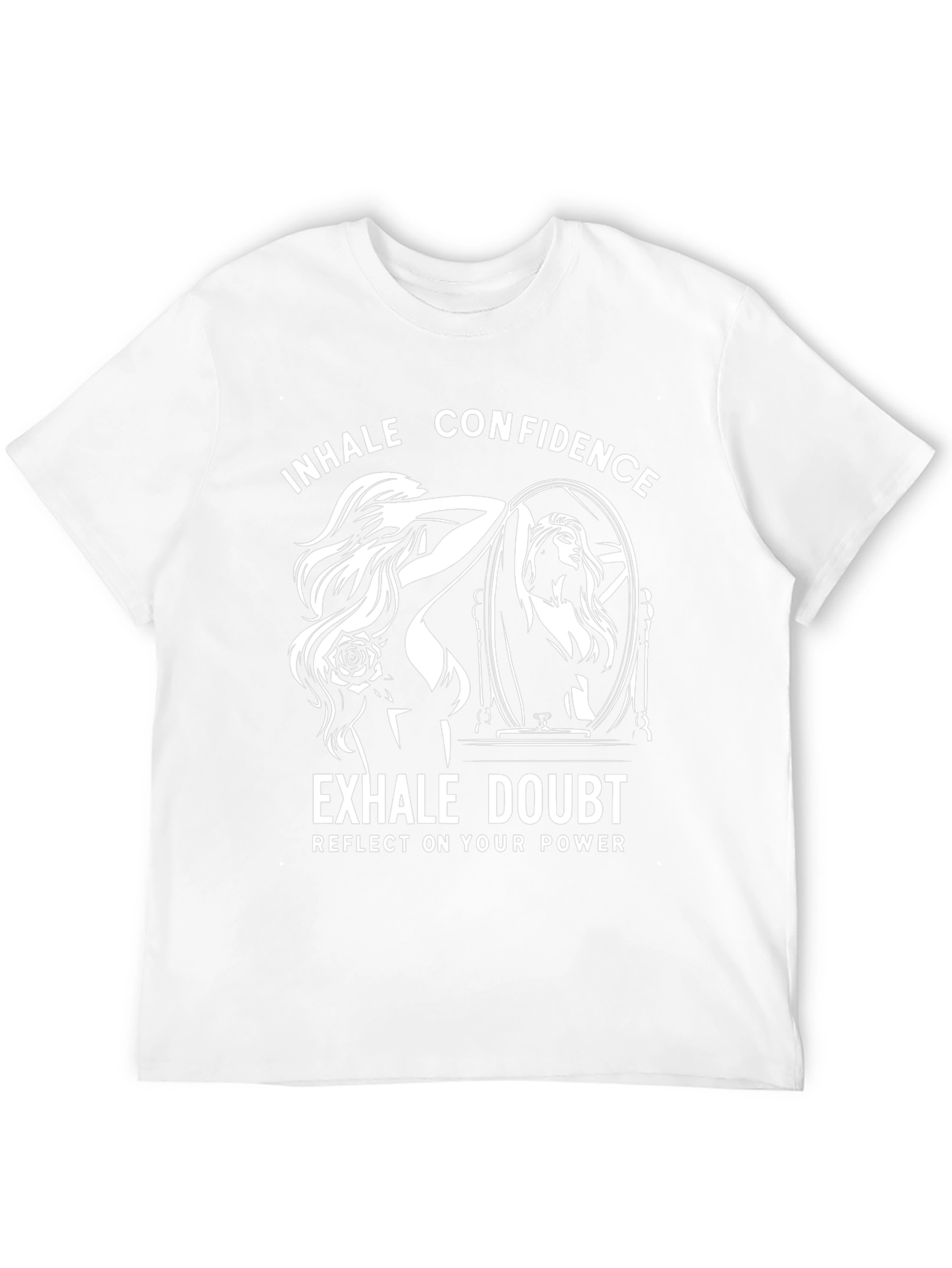 Inhale Confidence Black Graphic Tee