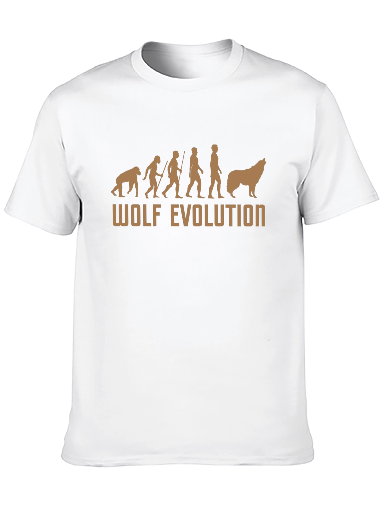 Wolf Evolution Graphic T-Shirt - Black Cotton Tee