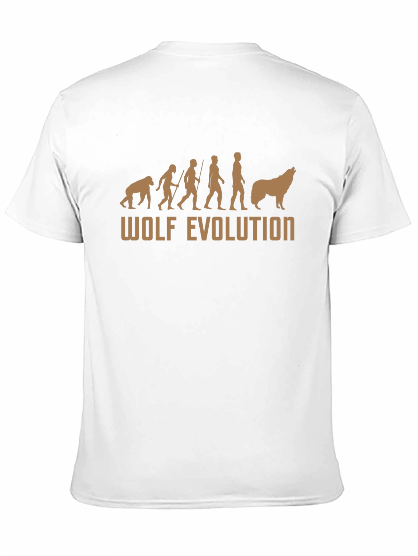 Wolf Evolution Graphic T-Shirt - Black Cotton Tee