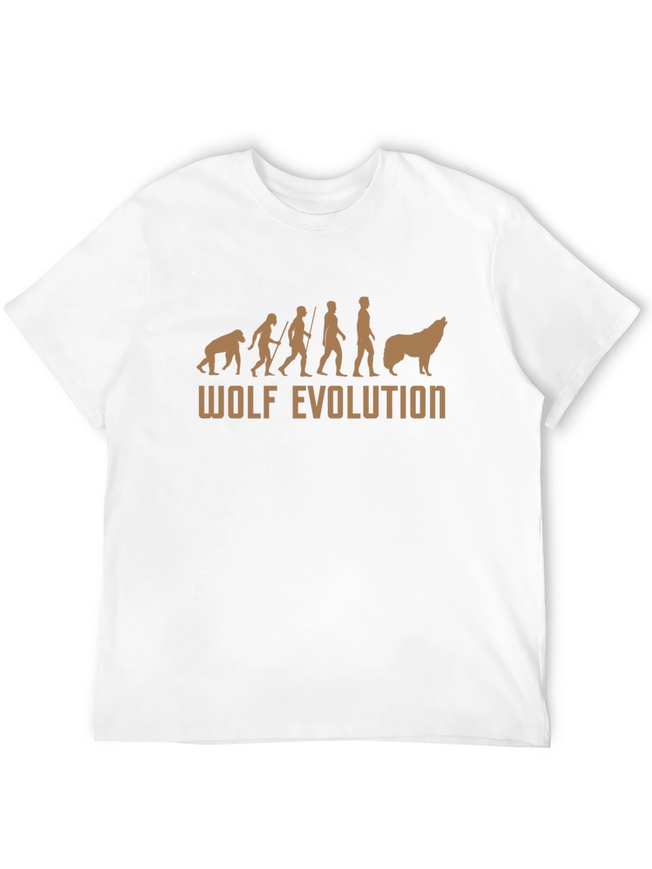 Wolf Evolution Graphic T-Shirt - Black Cotton Tee