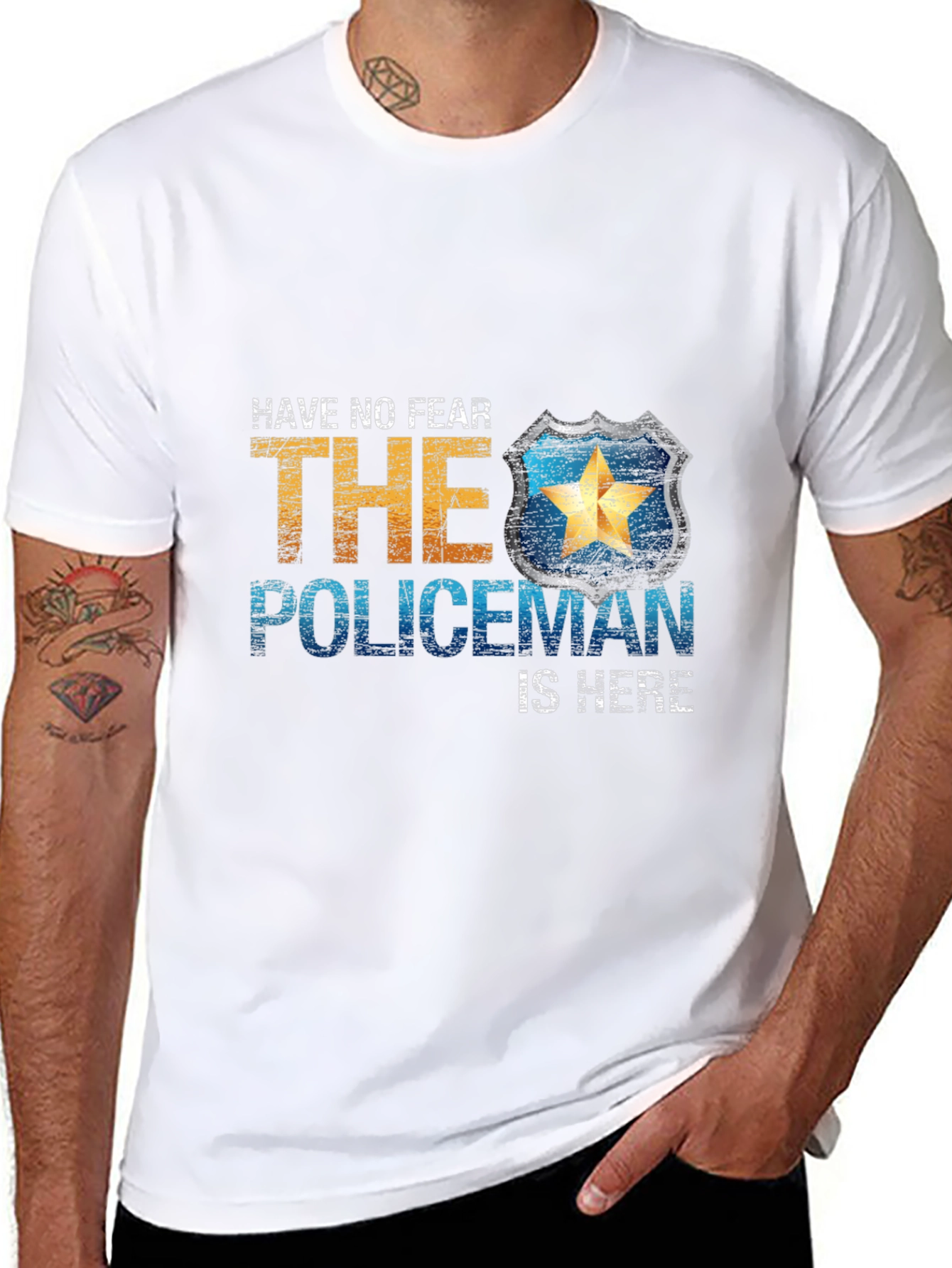 Have No Fear The Policeman Is Here T-Shirt
