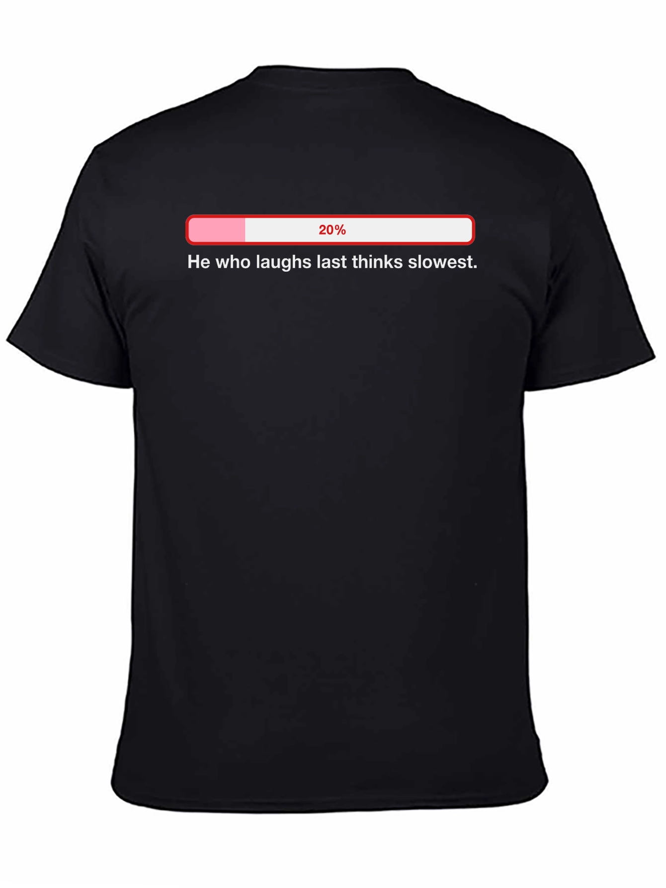 Humorous Slow Thinker Loading Bar T-Shirt