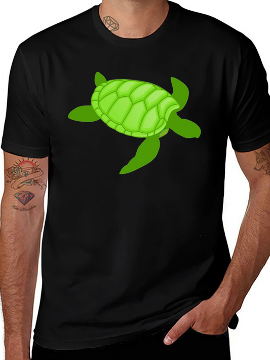 Turtle Graphic Tee -  Cool Marine Life Shirt