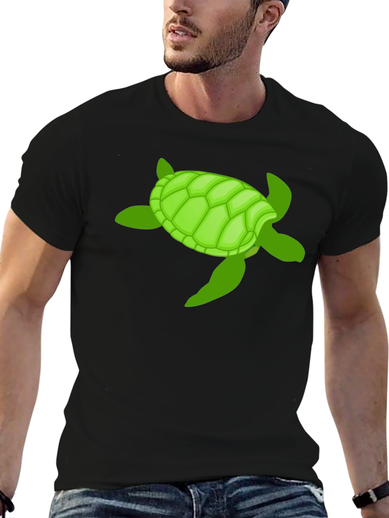 Turtle Graphic Tee -  Cool Marine Life Shirt