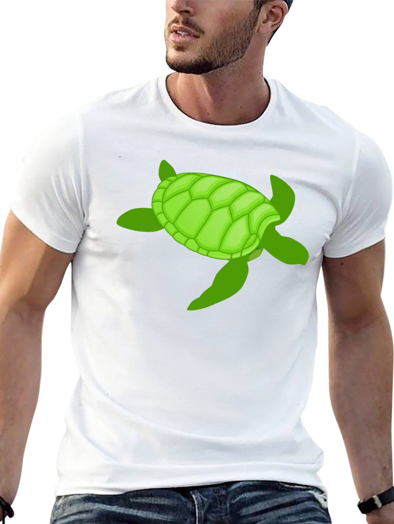 Turtle Graphic Tee -  Cool Marine Life Shirt