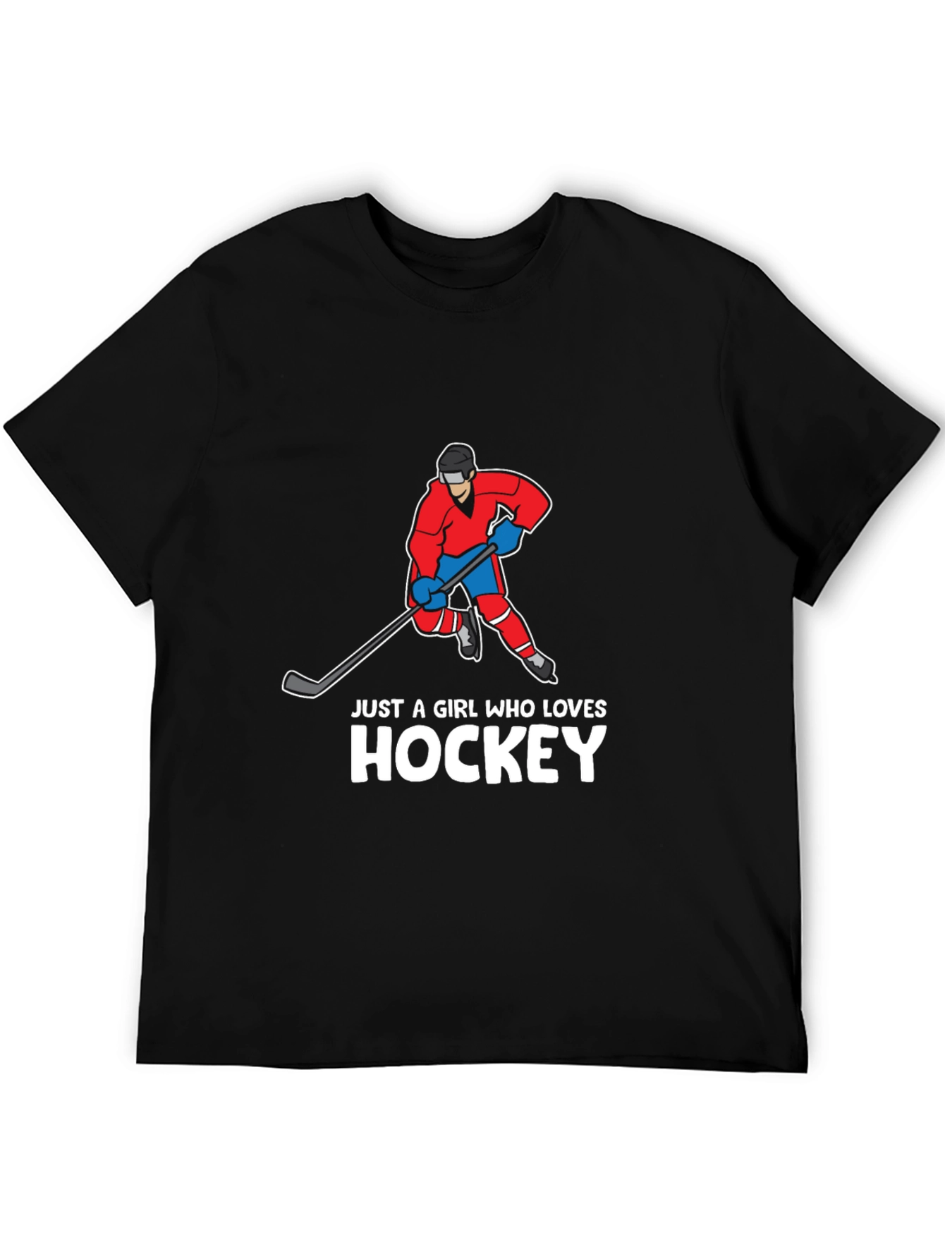 Hockey Girl T-Shirt - Sporty Graphic Tee