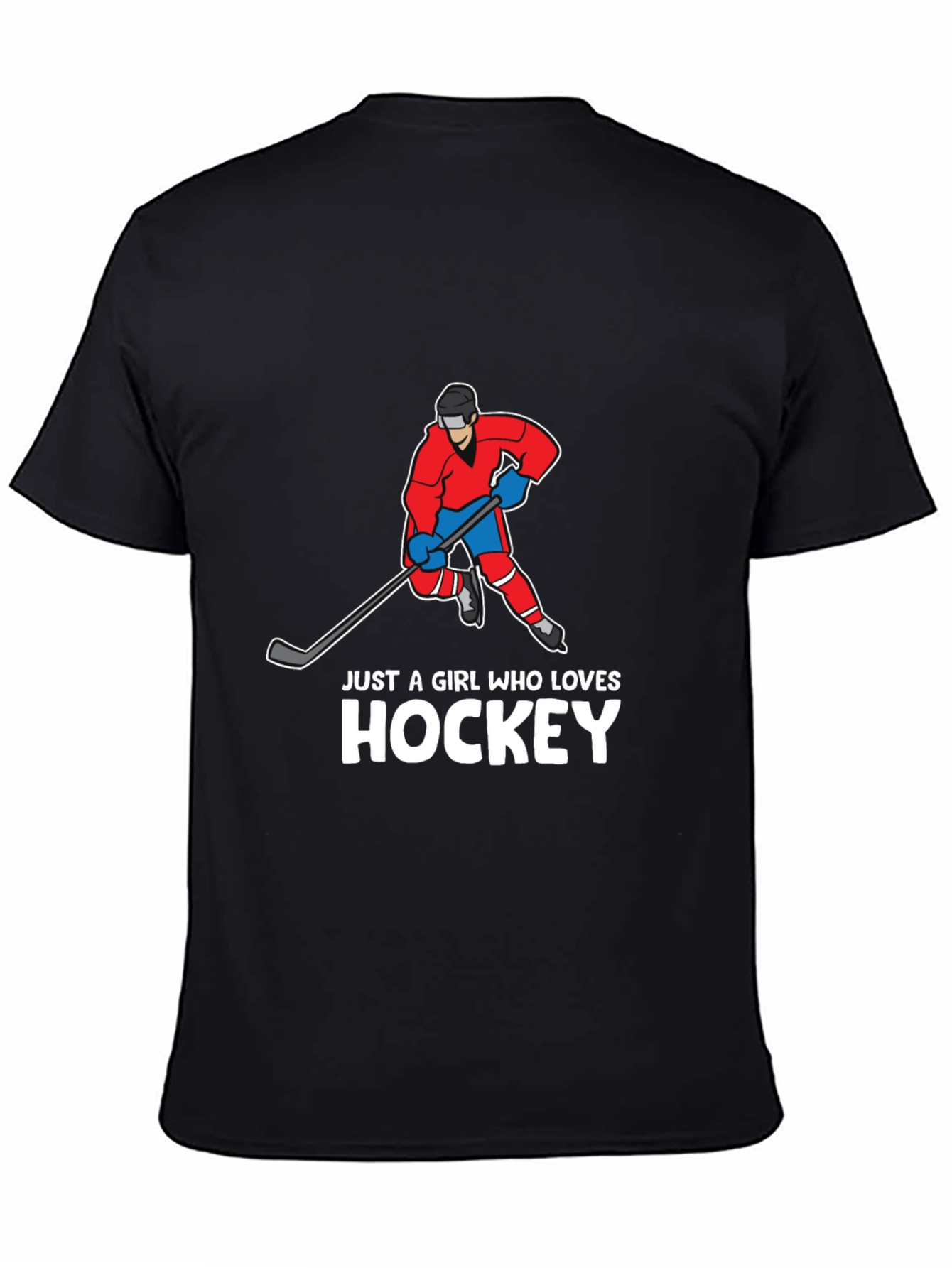 Hockey Girl T-Shirt - Sporty Graphic Tee