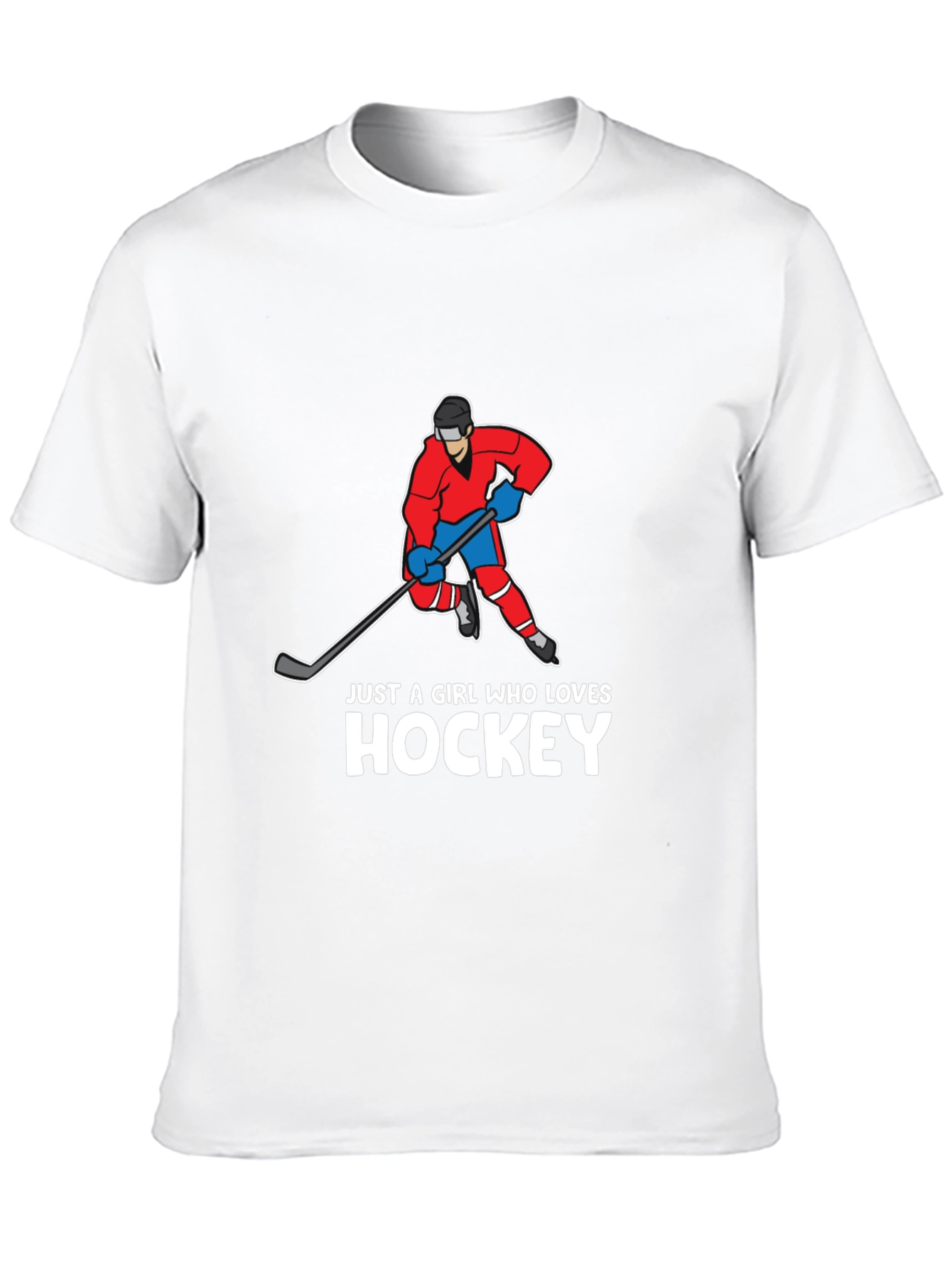 Hockey Girl T-Shirt - Sporty Graphic Tee