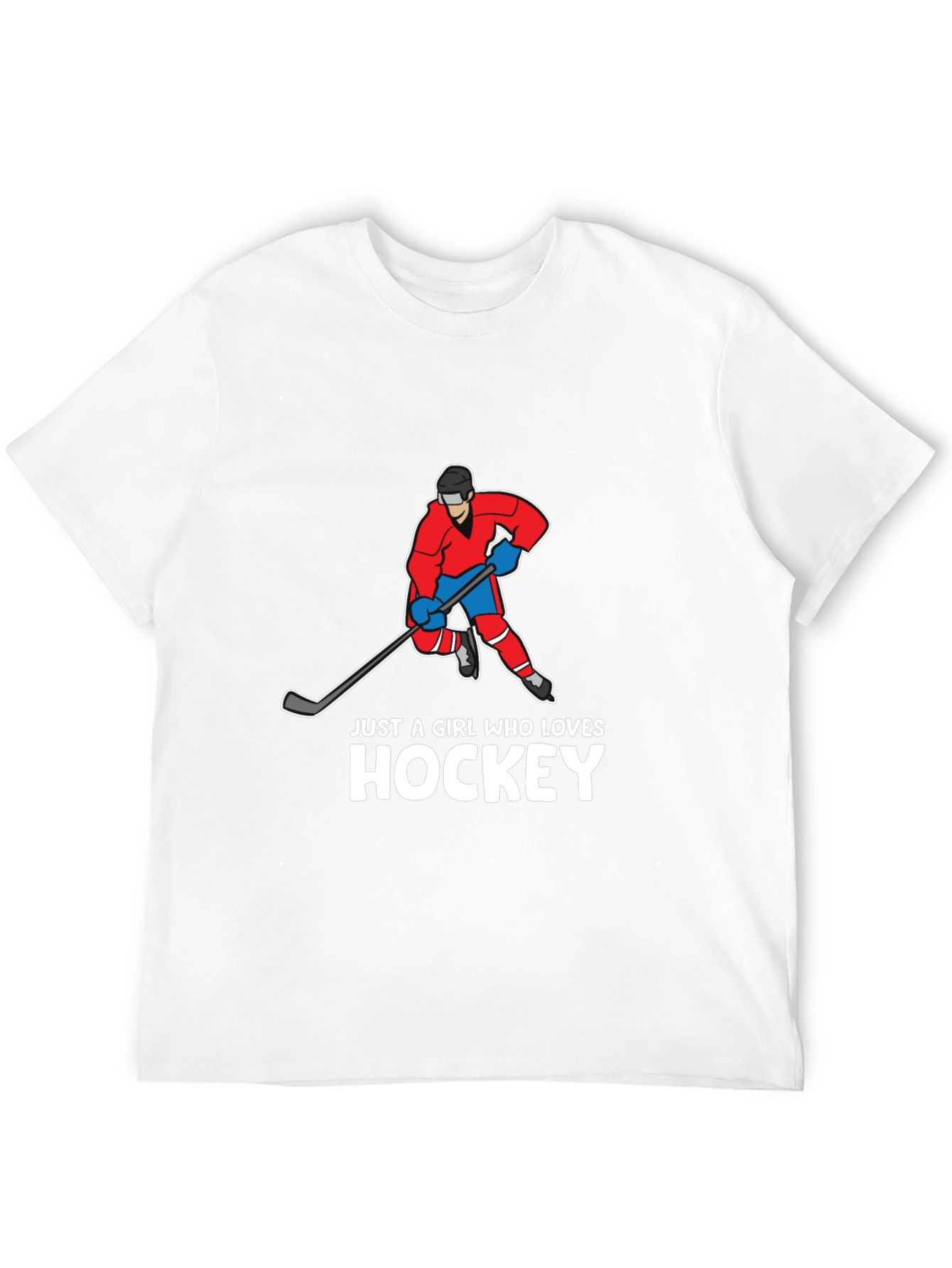 Hockey Girl T-Shirt - Sporty Graphic Tee