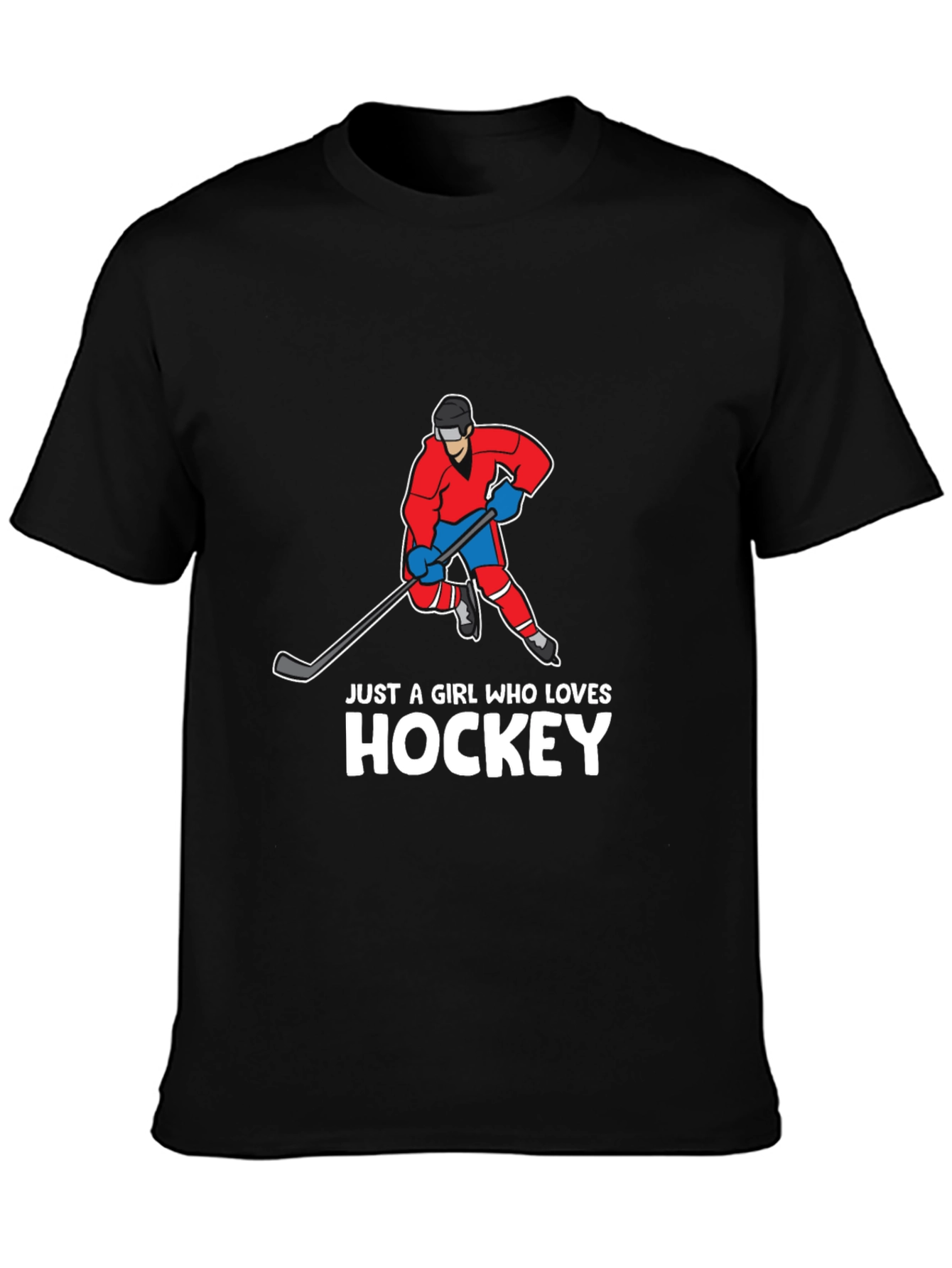 Hockey Girl T-Shirt - Sporty Graphic Tee