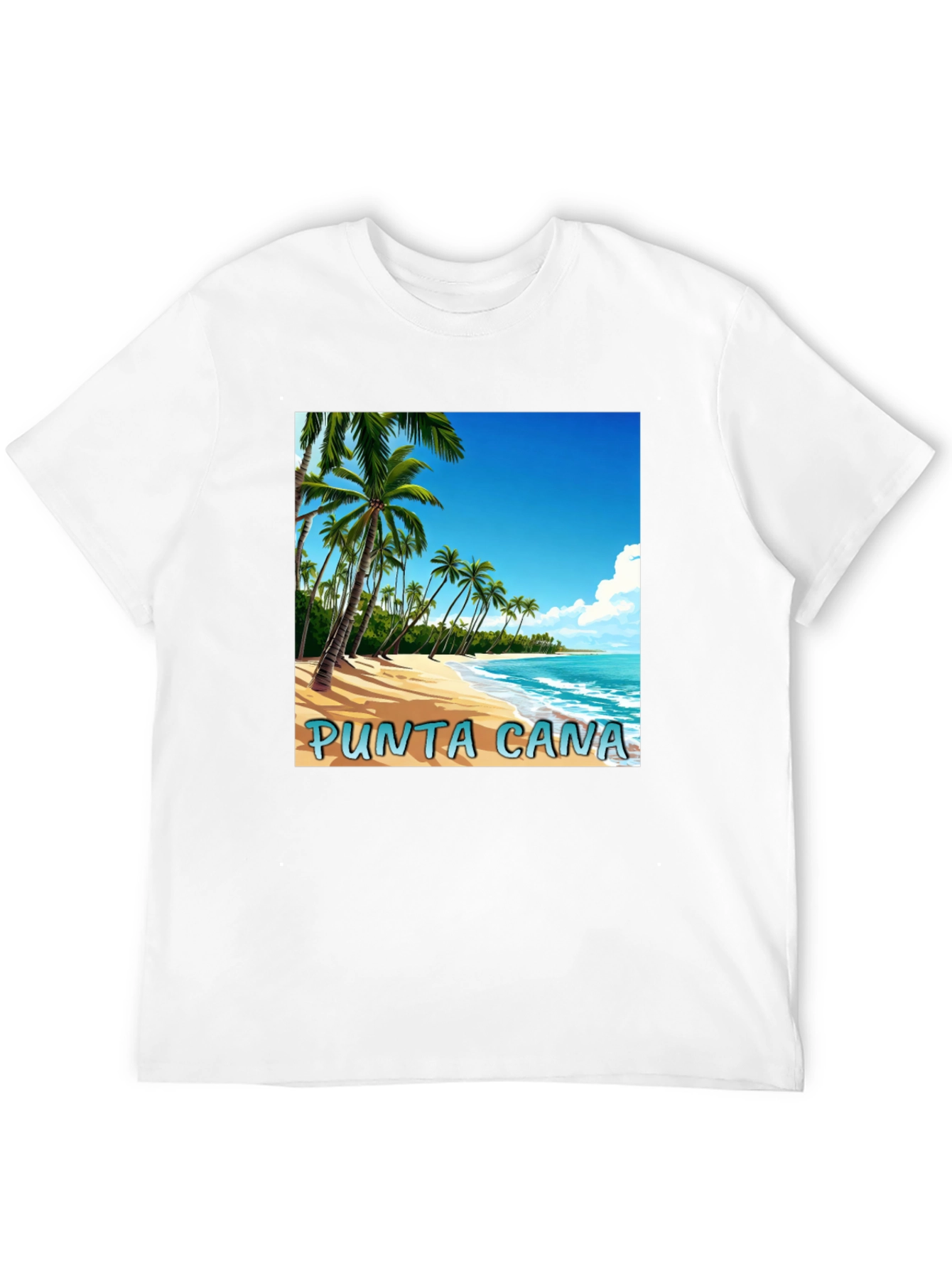 Punta Cana Beach Graphic T-Shirt - Tropical Vacation Tee