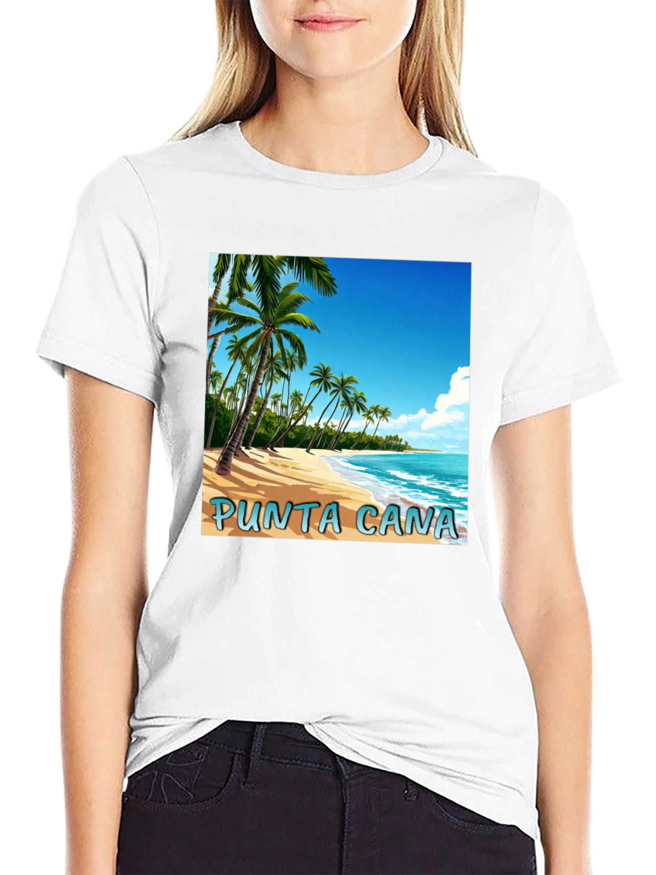 Punta Cana Beach Graphic T-Shirt - Tropical Vacation Tee
