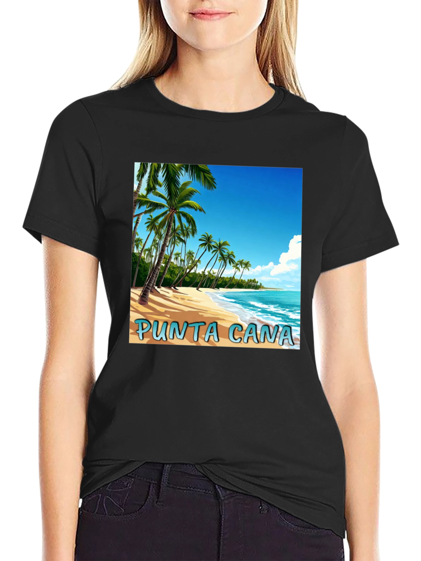 Punta Cana Beach Graphic T-Shirt - Tropical Vacation Tee
