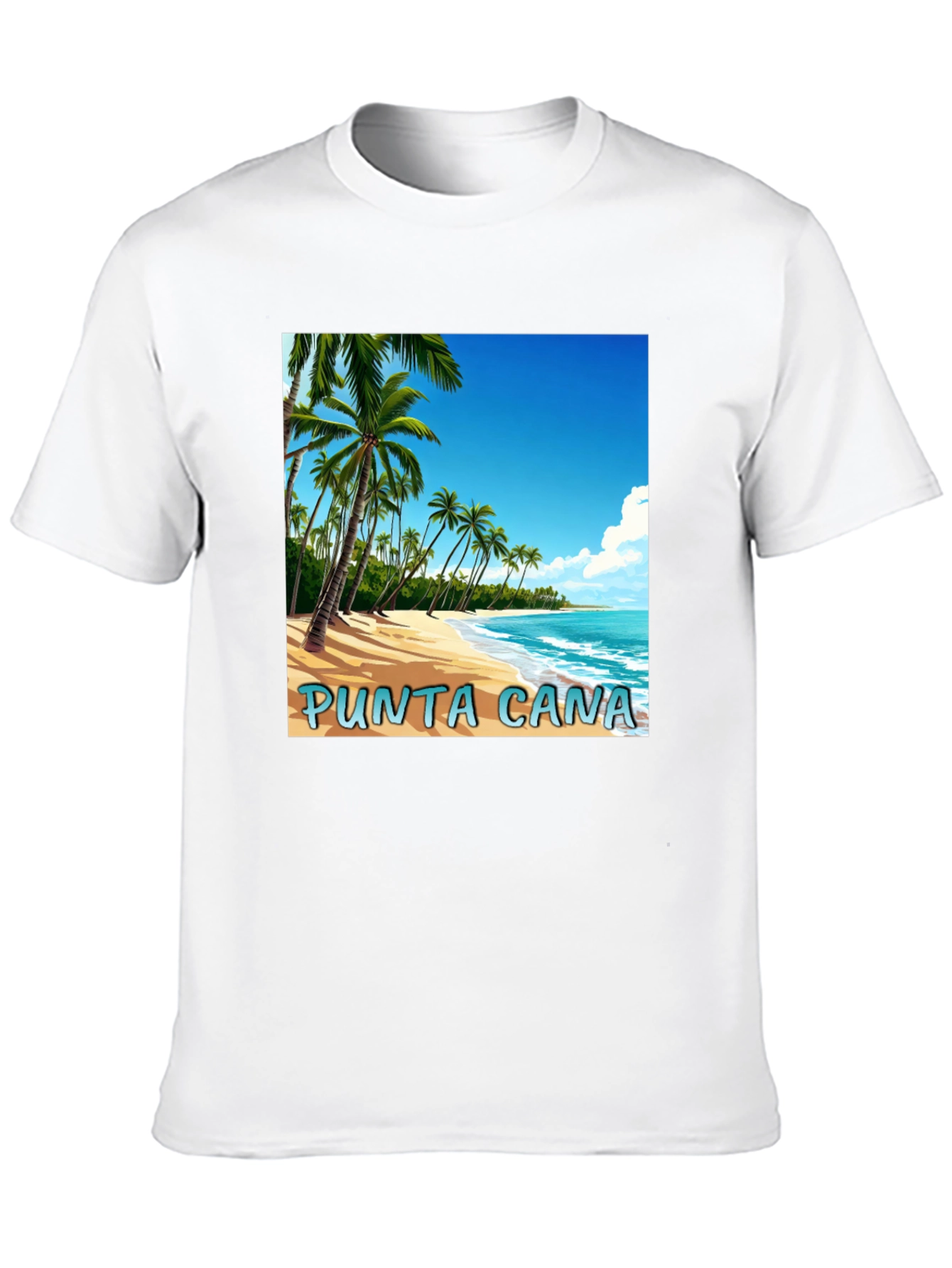 Punta Cana Beach Graphic T-Shirt - Tropical Vacation Tee
