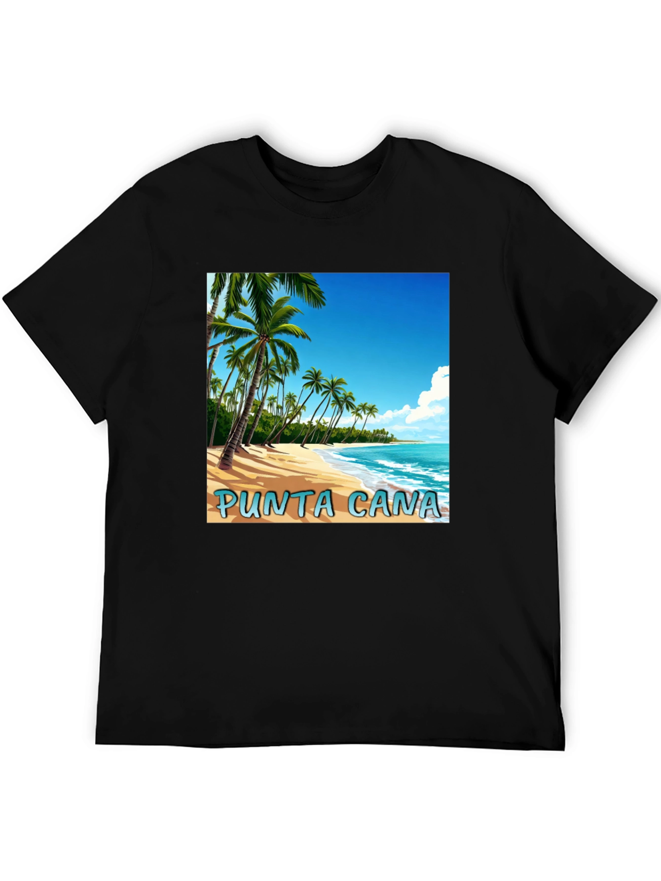 Punta Cana Beach Graphic T-Shirt - Tropical Vacation Tee