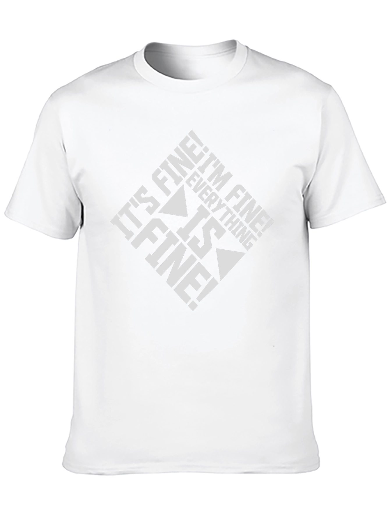 Its Fine! Graphic Tee - Black Cotton Blend