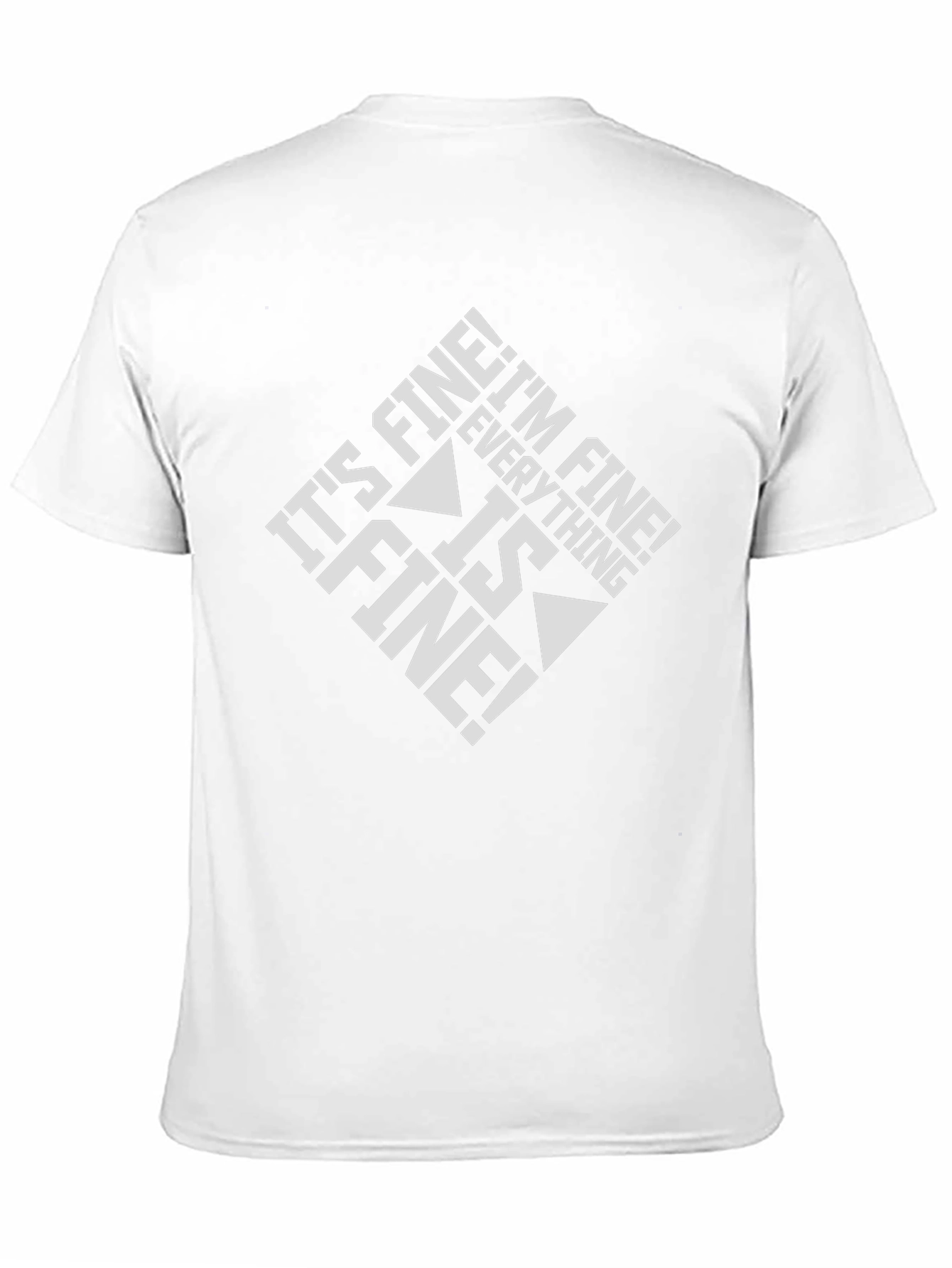 Its Fine! Graphic Tee - Black Cotton Blend