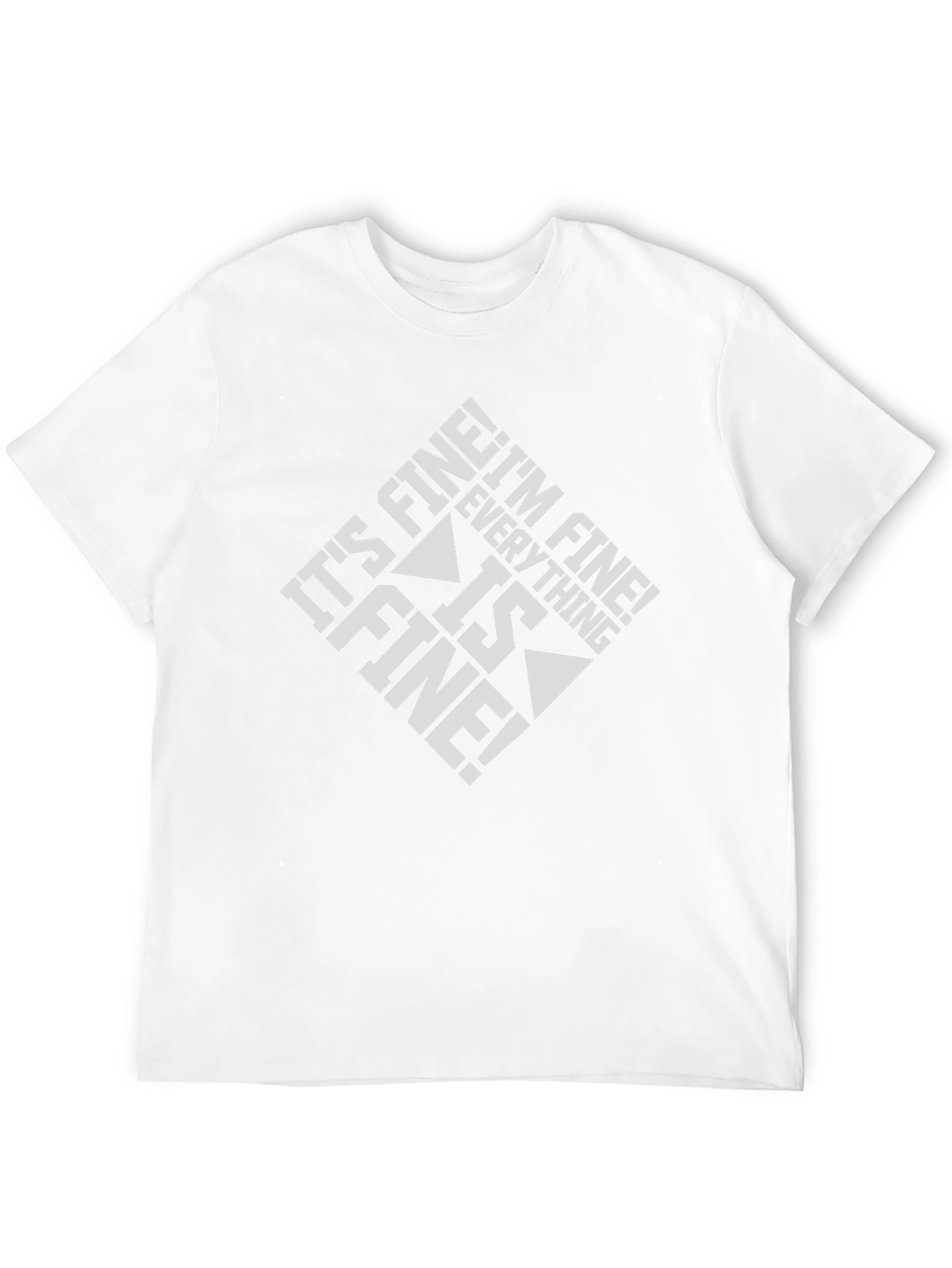 Its Fine! Graphic Tee - Black Cotton Blend