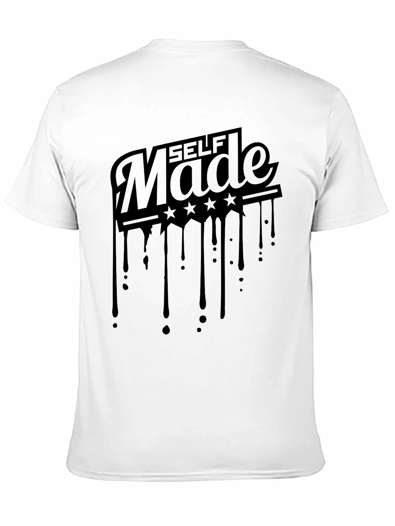 Self Made Dripping Stars Graphic T-Shirt