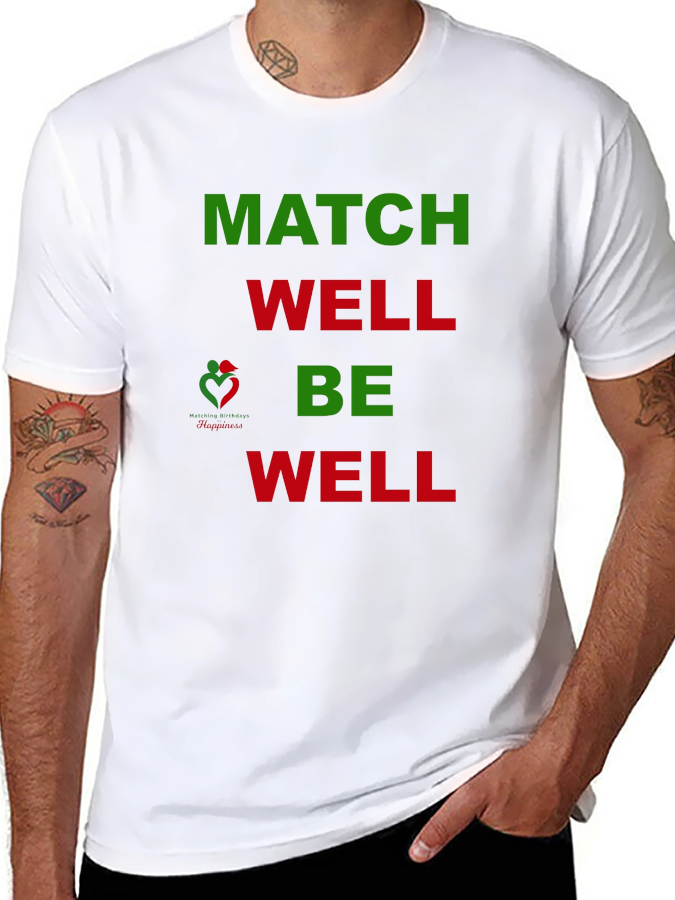 Match Well Be Well Graphic T-Shirt